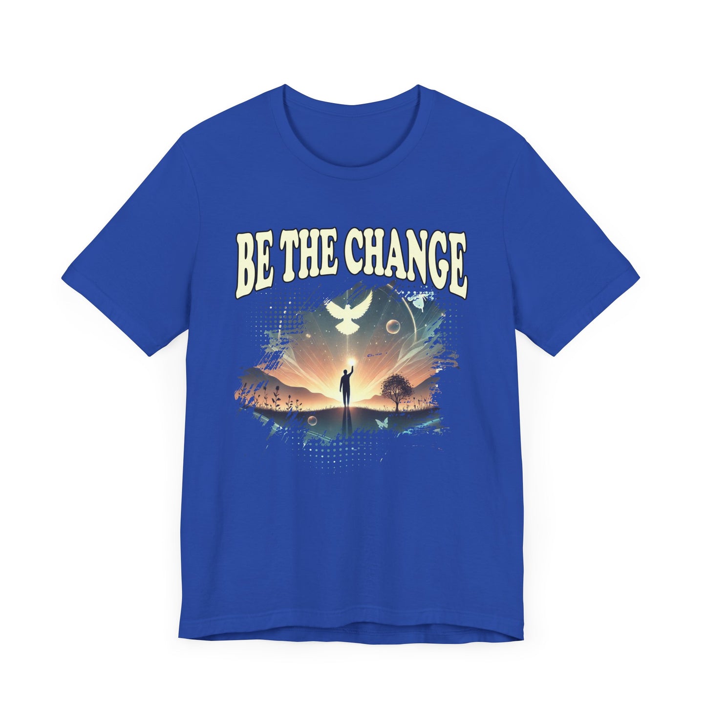 Be the Change | Walking Toward Sunset & White Pigeon T-Shirt