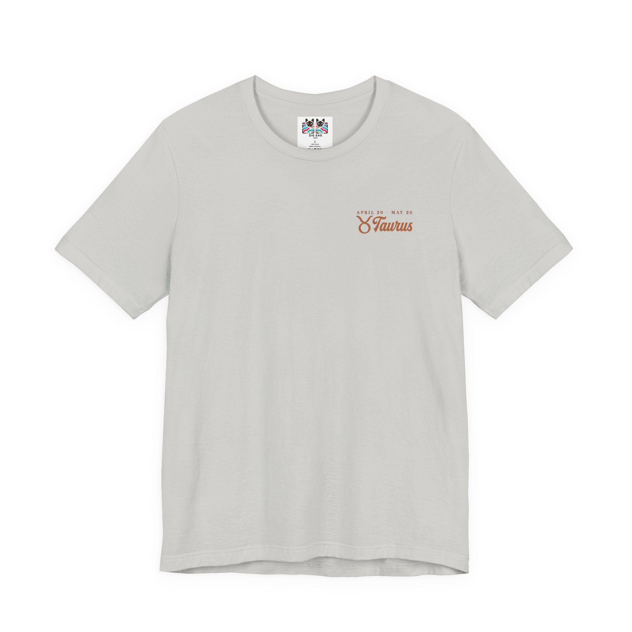 Taurus Zodiac T-Shirt – Patient as the Earth Persistent as the Seasons with astrological wheel