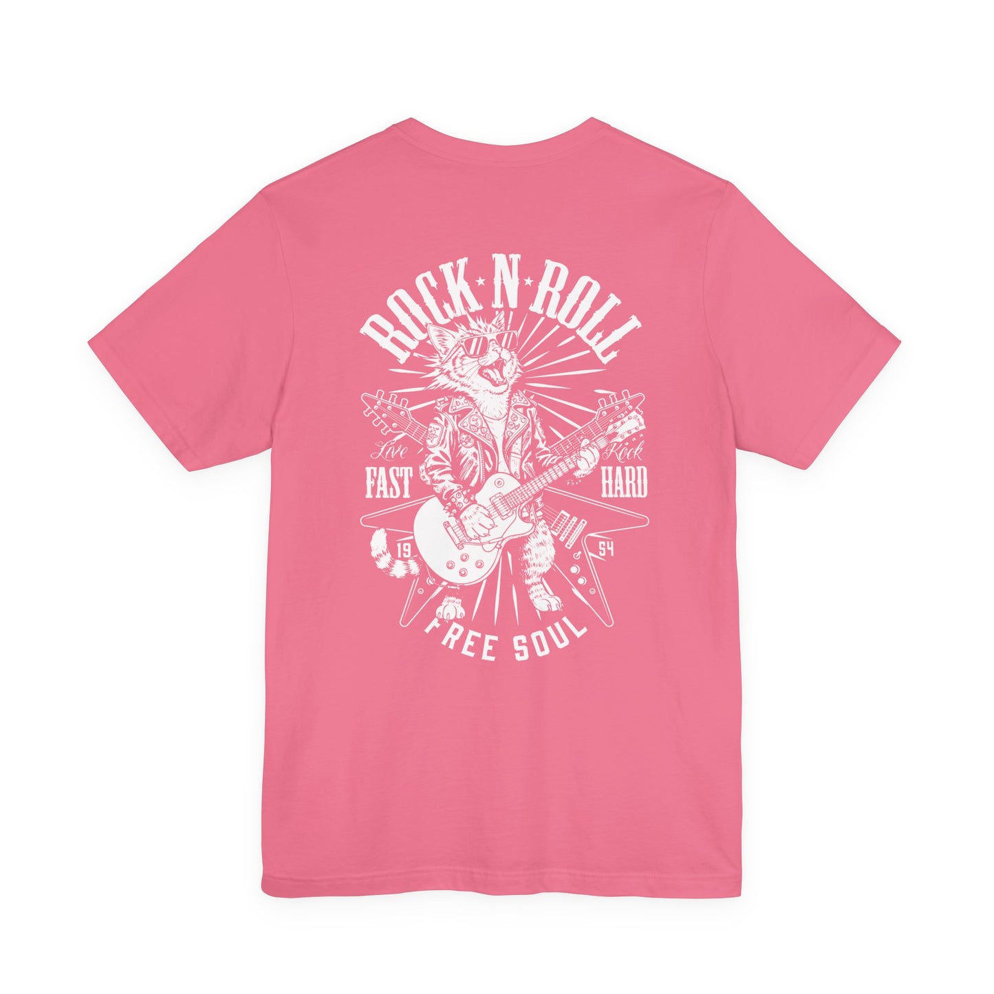 ROCK-N-ROLL Fast Hard – Cat Guitarist Tee