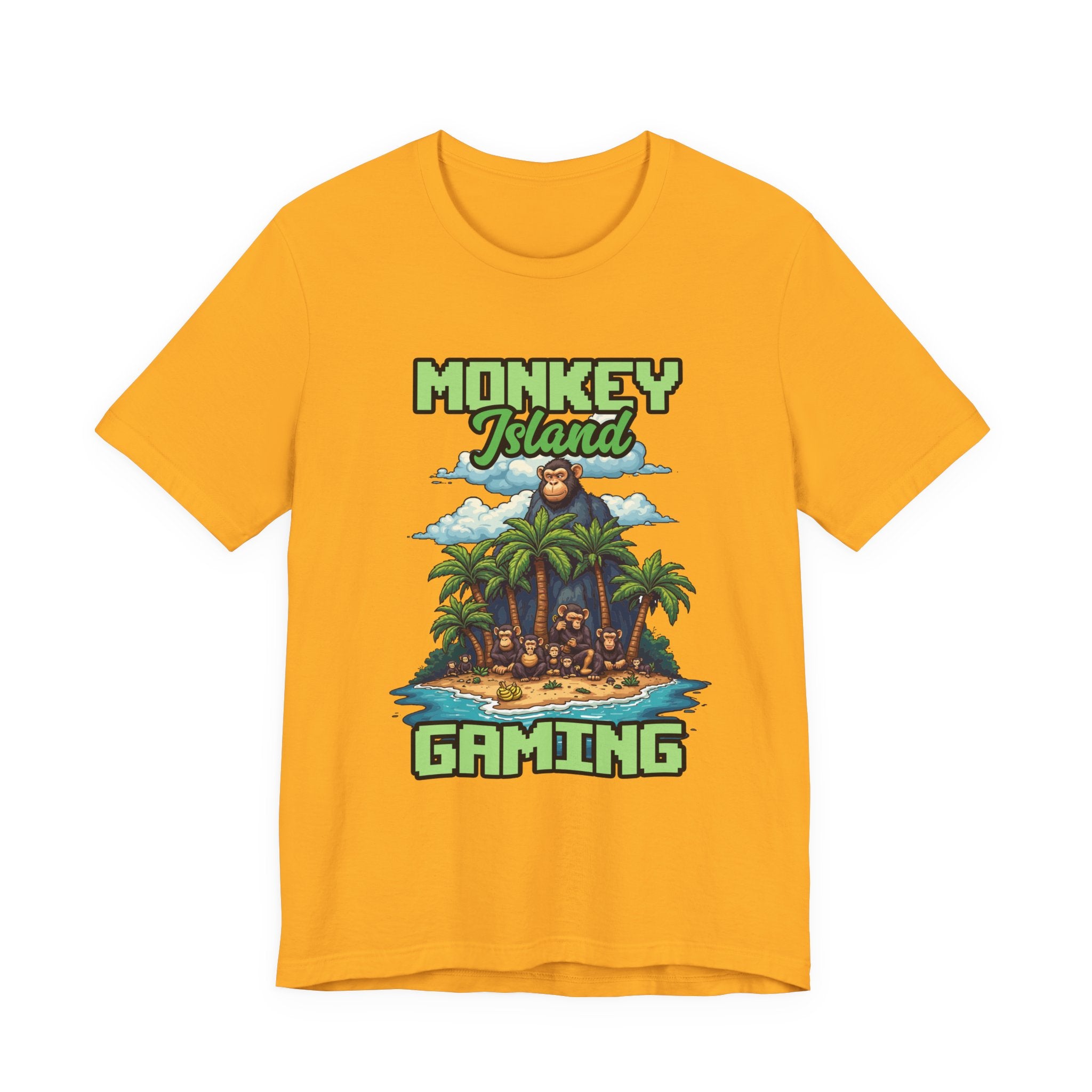 Monkey Island Gaming Tshirt – Giant Gorilla and Monkey Island Graphic