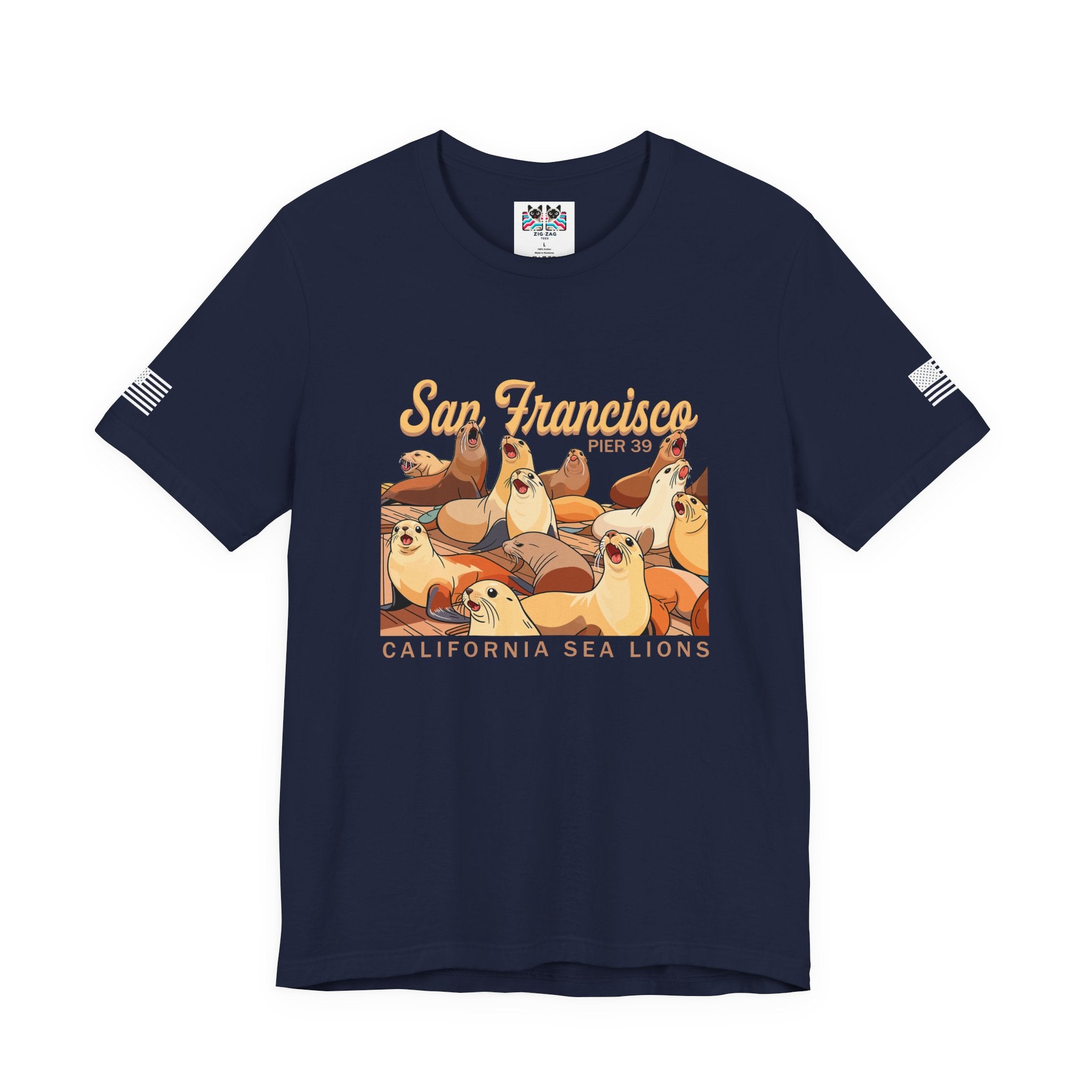 San Francisco Pier 39 California Sea Lions T-Shirt – SF Souvenir Graphic Tee