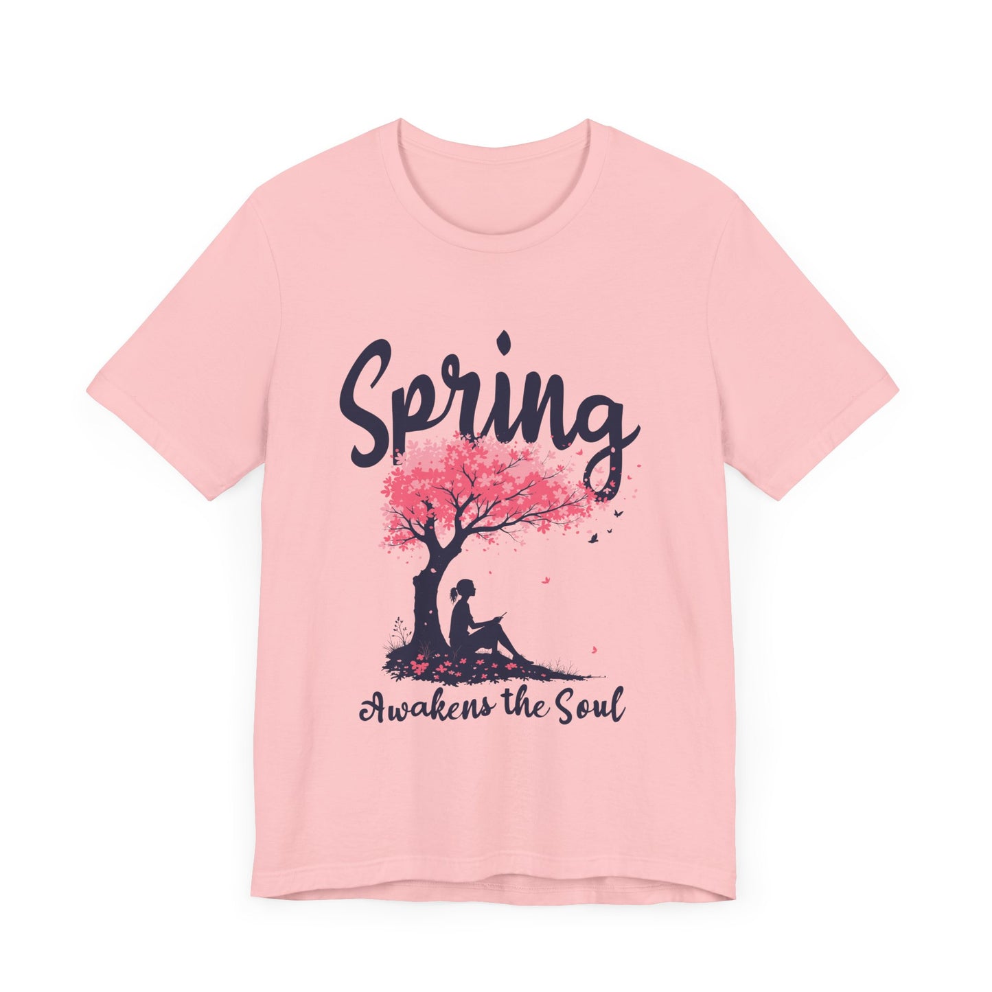 Flourish and Thrive Tee, Positive Growth Shirt, Spring Bloom Top, Empowering Nature Quote Tee, Floral Energy Gift Tee