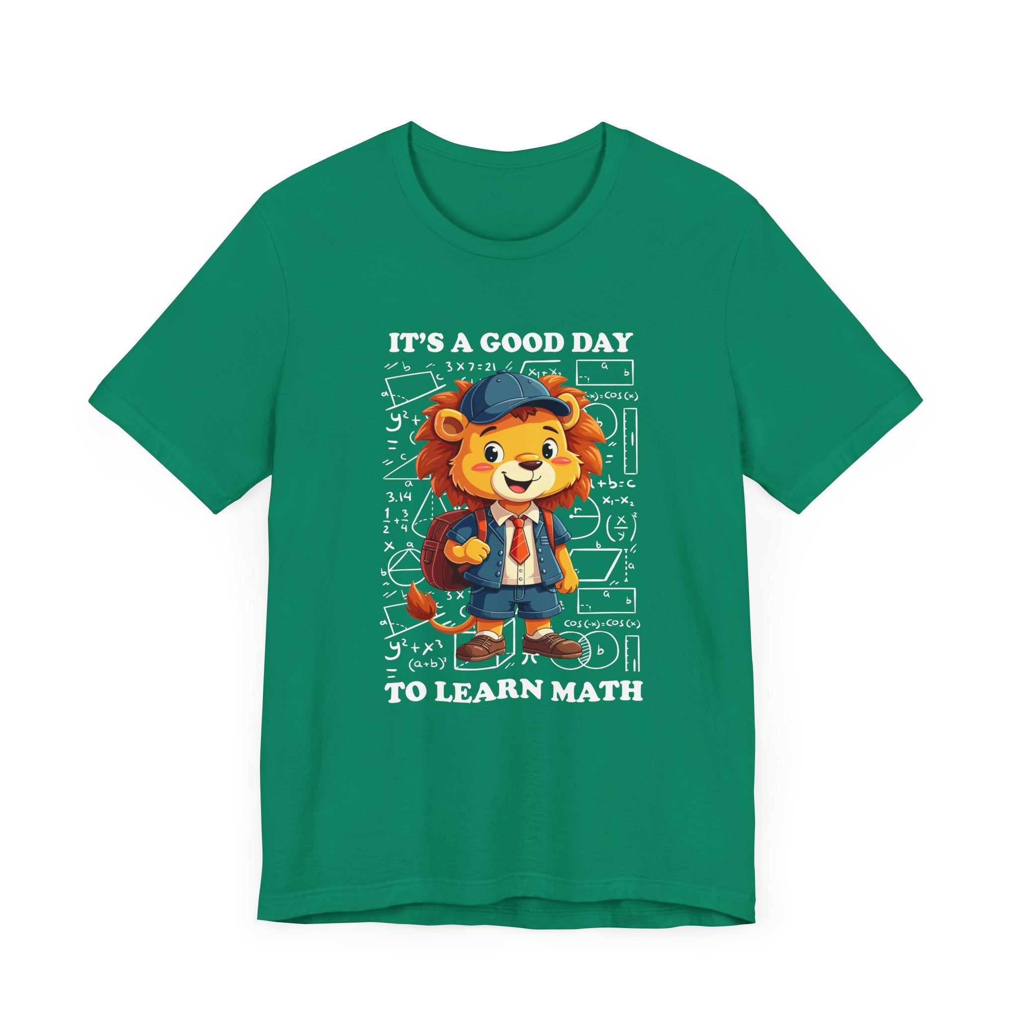 It’s a Good Day to Learn Math T-Shirt – Cute Lion School Mascot Graphic