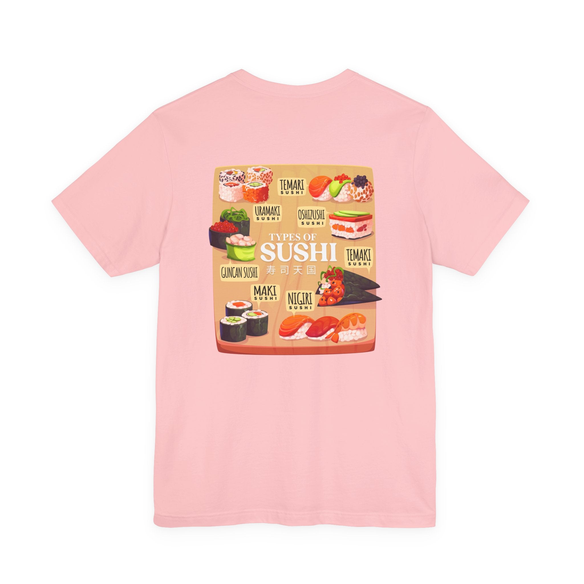 Types of Sushi T-Shirt – Illustrated Guide to Classic Sushi Styles