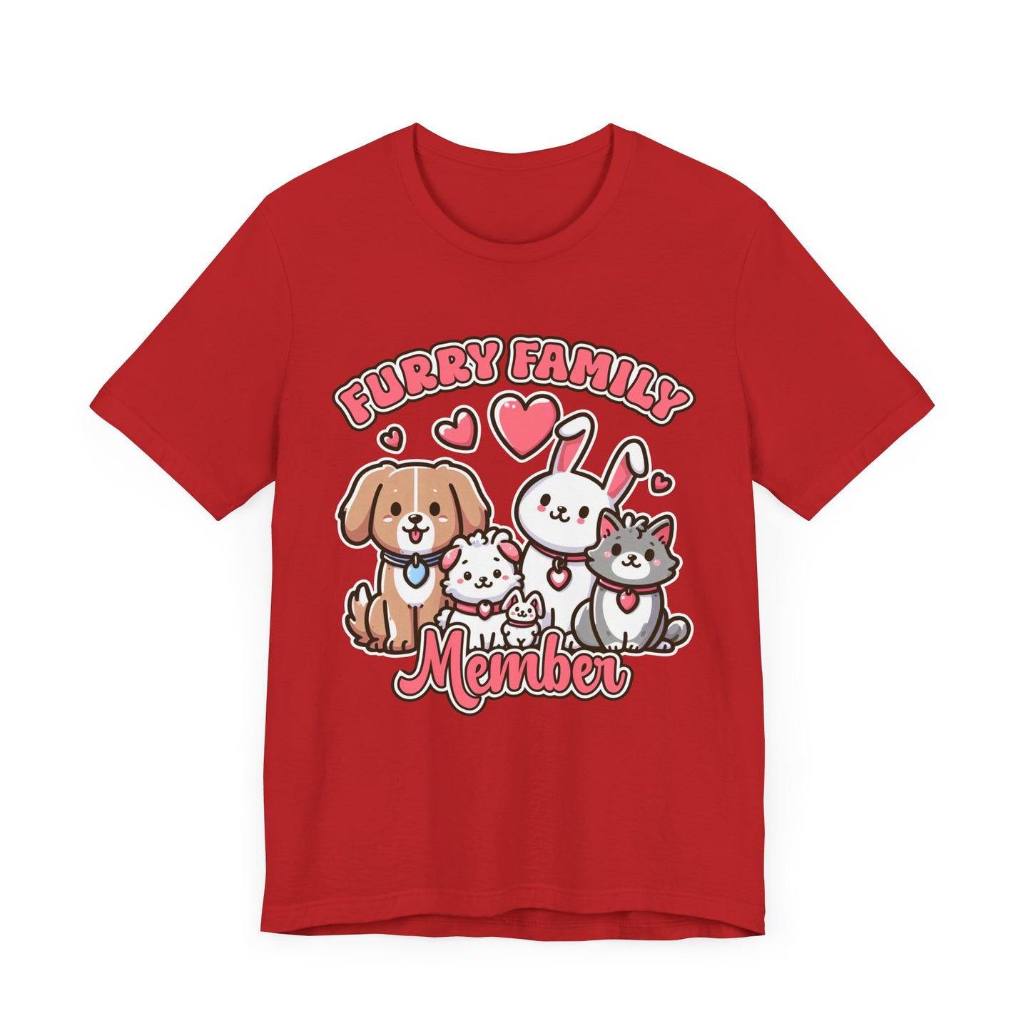 Furry Family Member | Group of Pets Graphic T-Shirt
