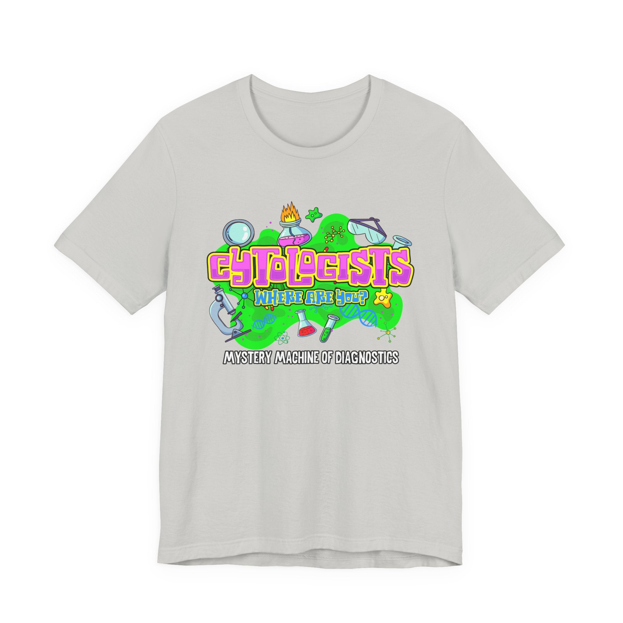Cytologists Where Are You T-Shirt – Mystery Machine of Diagnostics Science Lab Design
