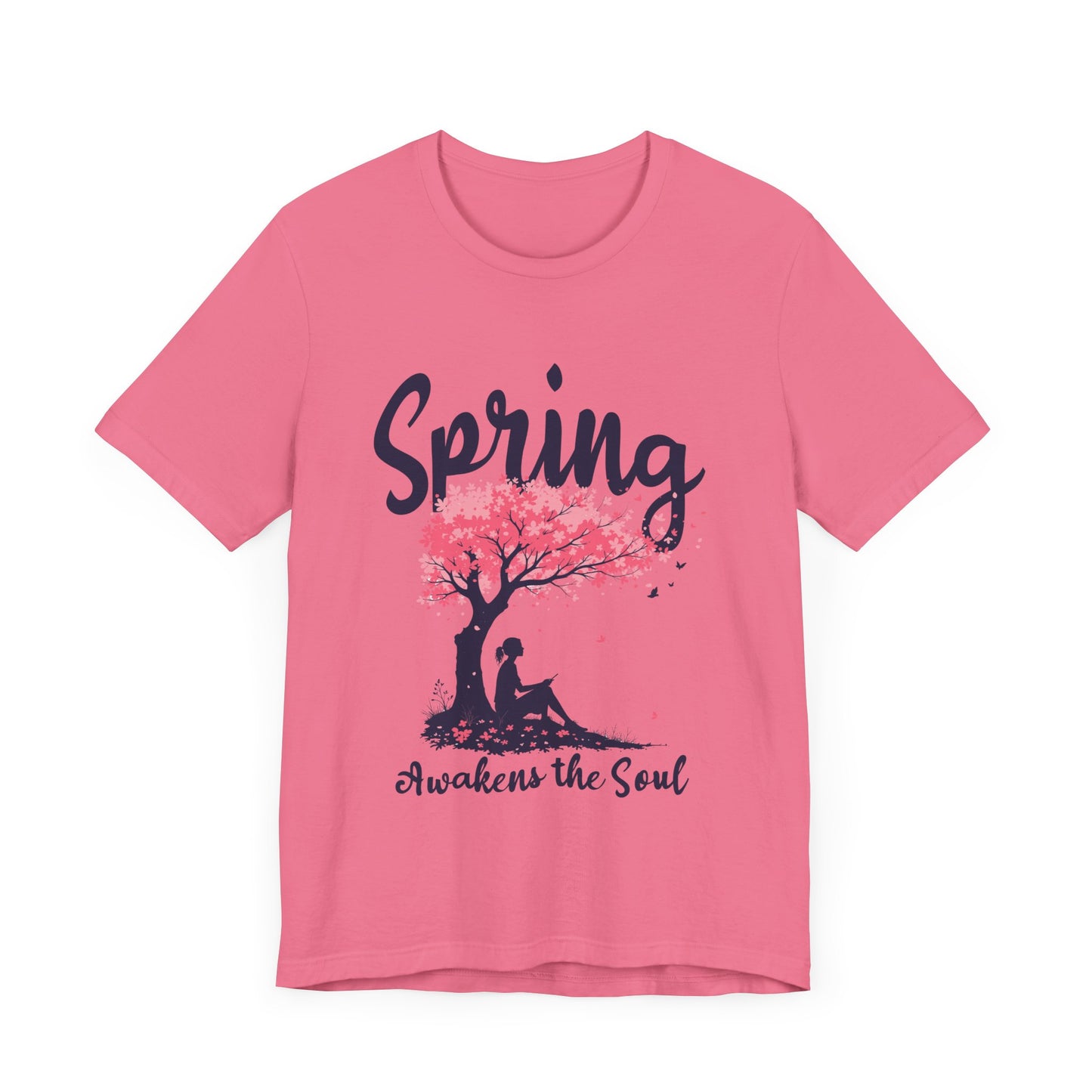 Flourish and Thrive Tee, Positive Growth Shirt, Spring Bloom Top, Empowering Nature Quote Tee, Floral Energy Gift Tee