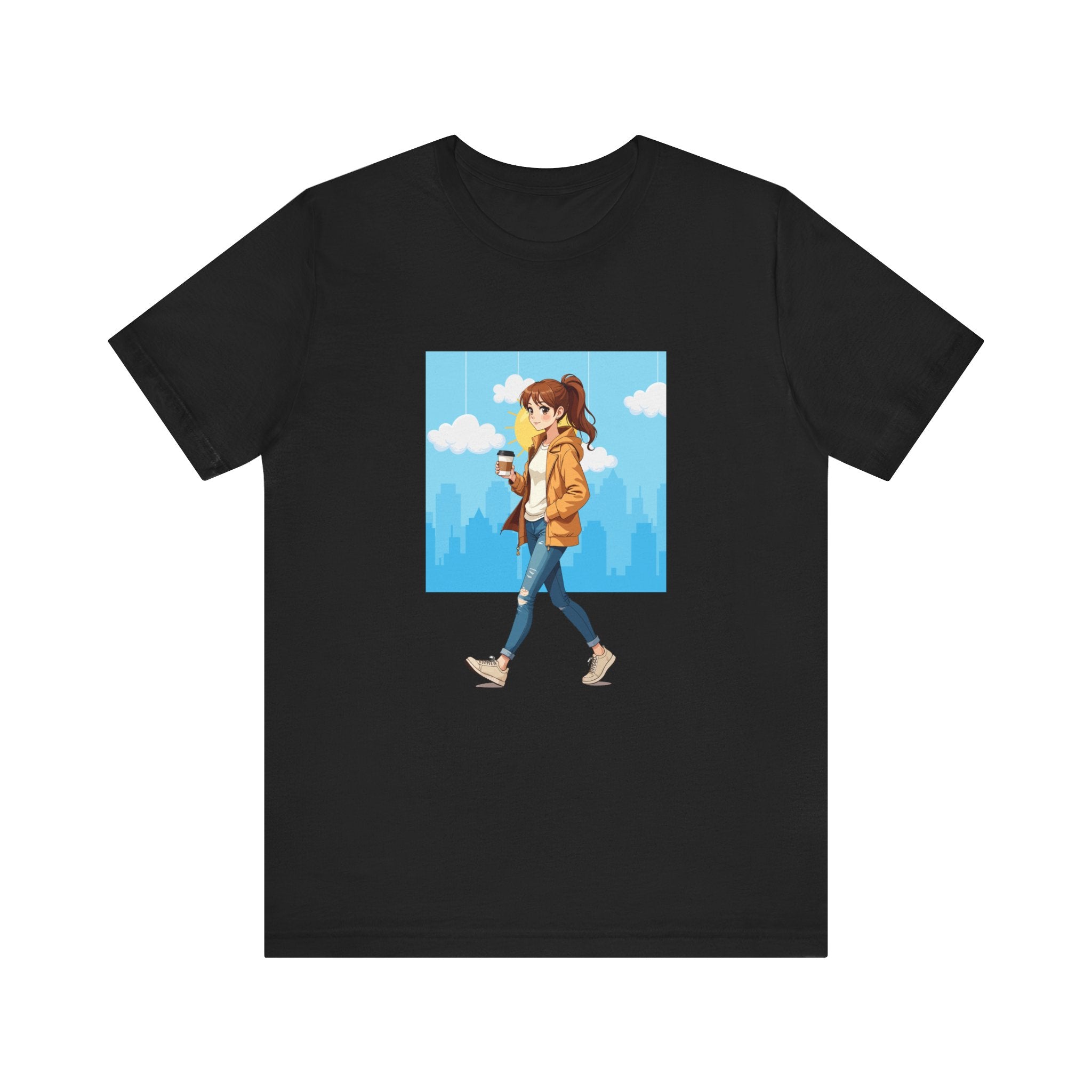 Coffee Runs and City Streets Shirt, Urban Vibes Tee, On The Go Lifestyle Shirt, Caffeine Lover Top, City Girl Gift Shirt