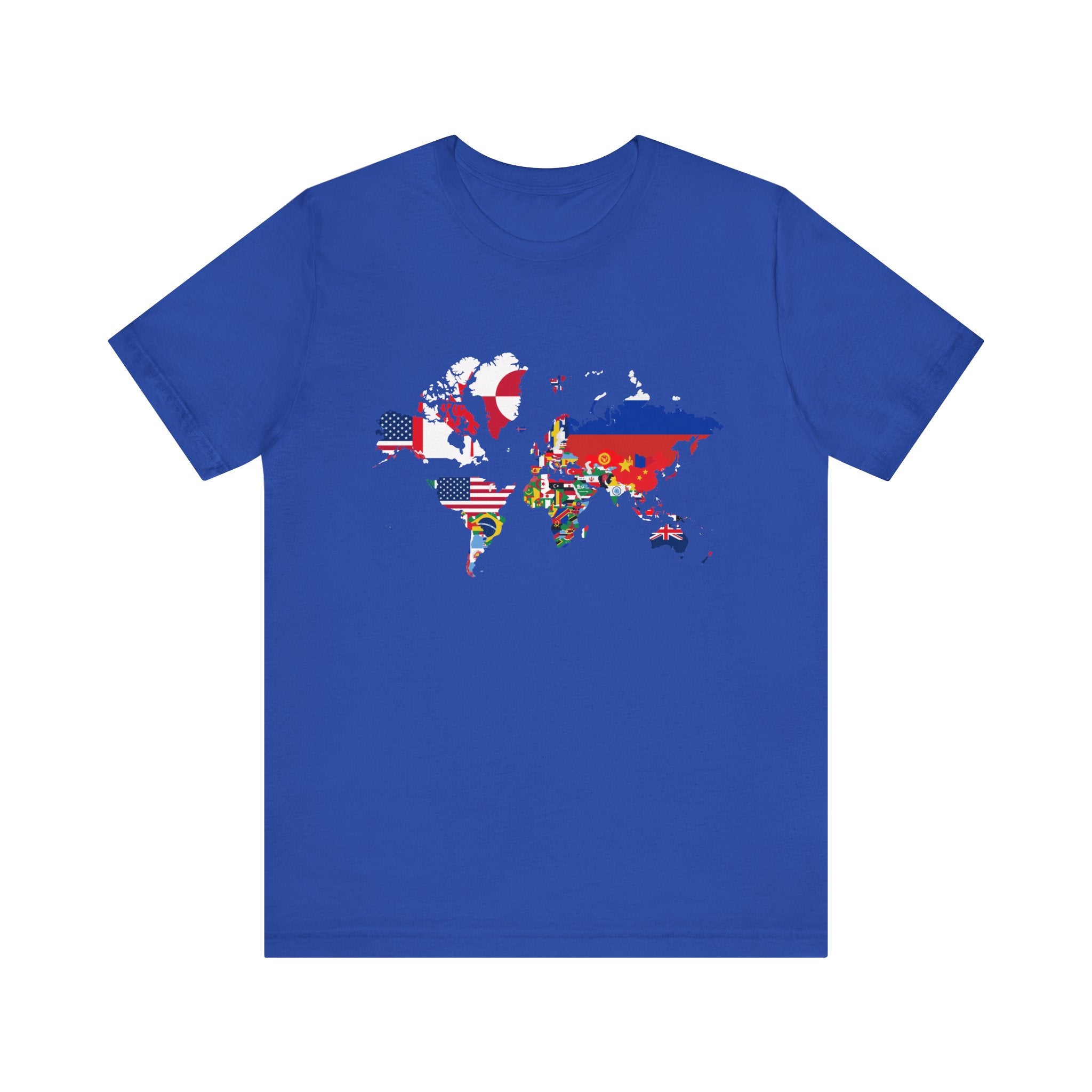 World Map Country Flags - Travel & Wanderlust T-Shirt