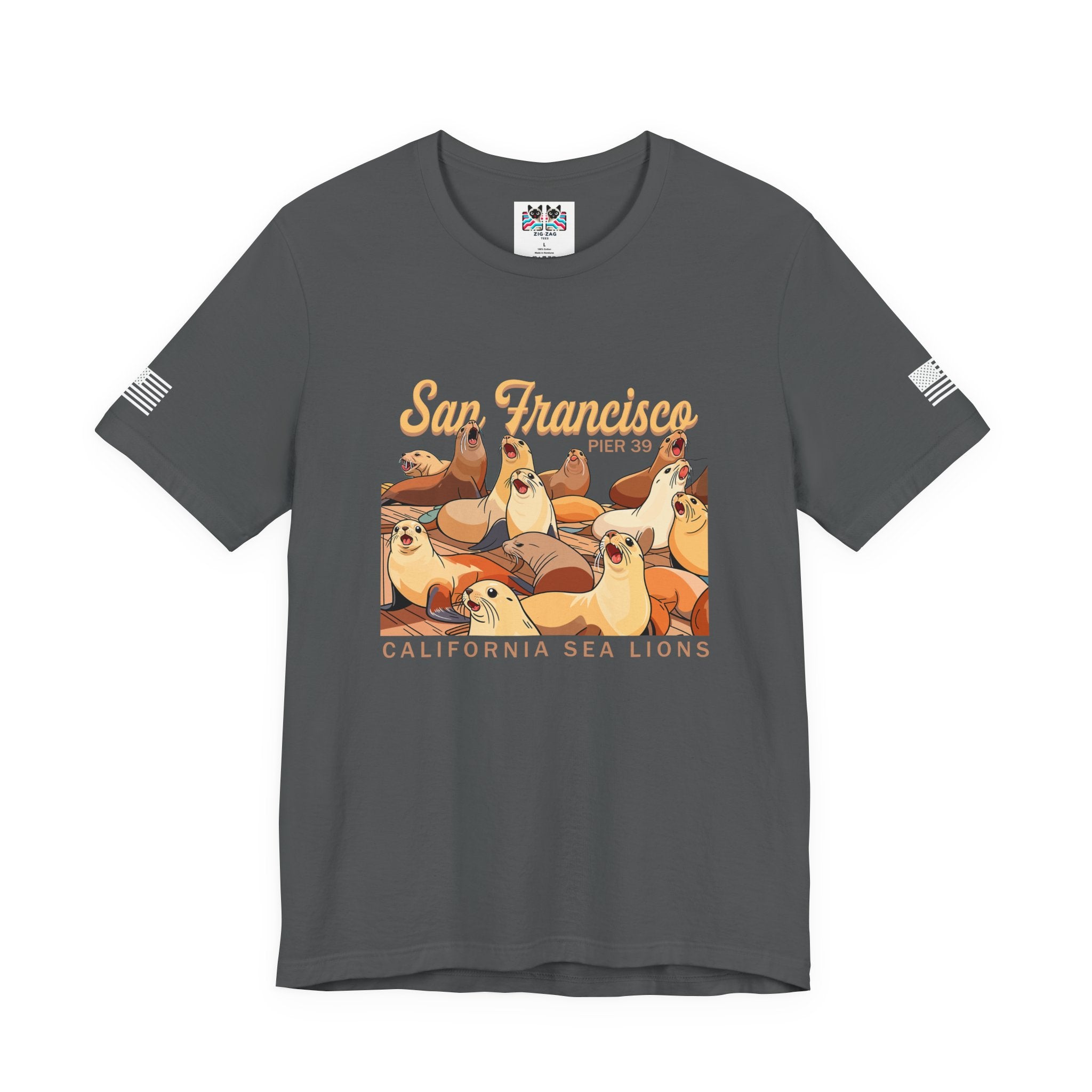 San Francisco Pier 39 California Sea Lions T-Shirt – SF Souvenir Graphic Tee