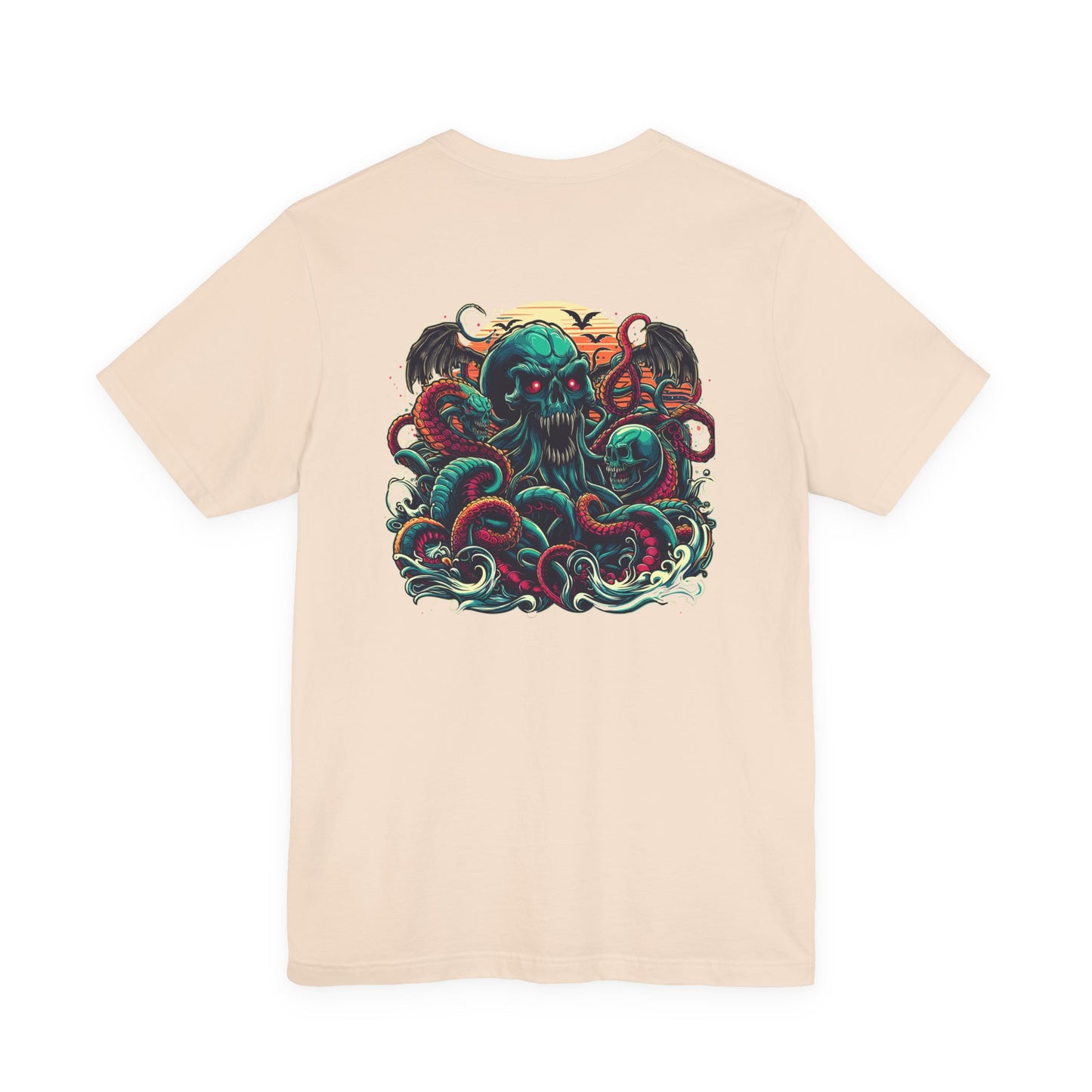 Cosmic Zombies vs Deep Sea Cthulhu Horror T-Shirt