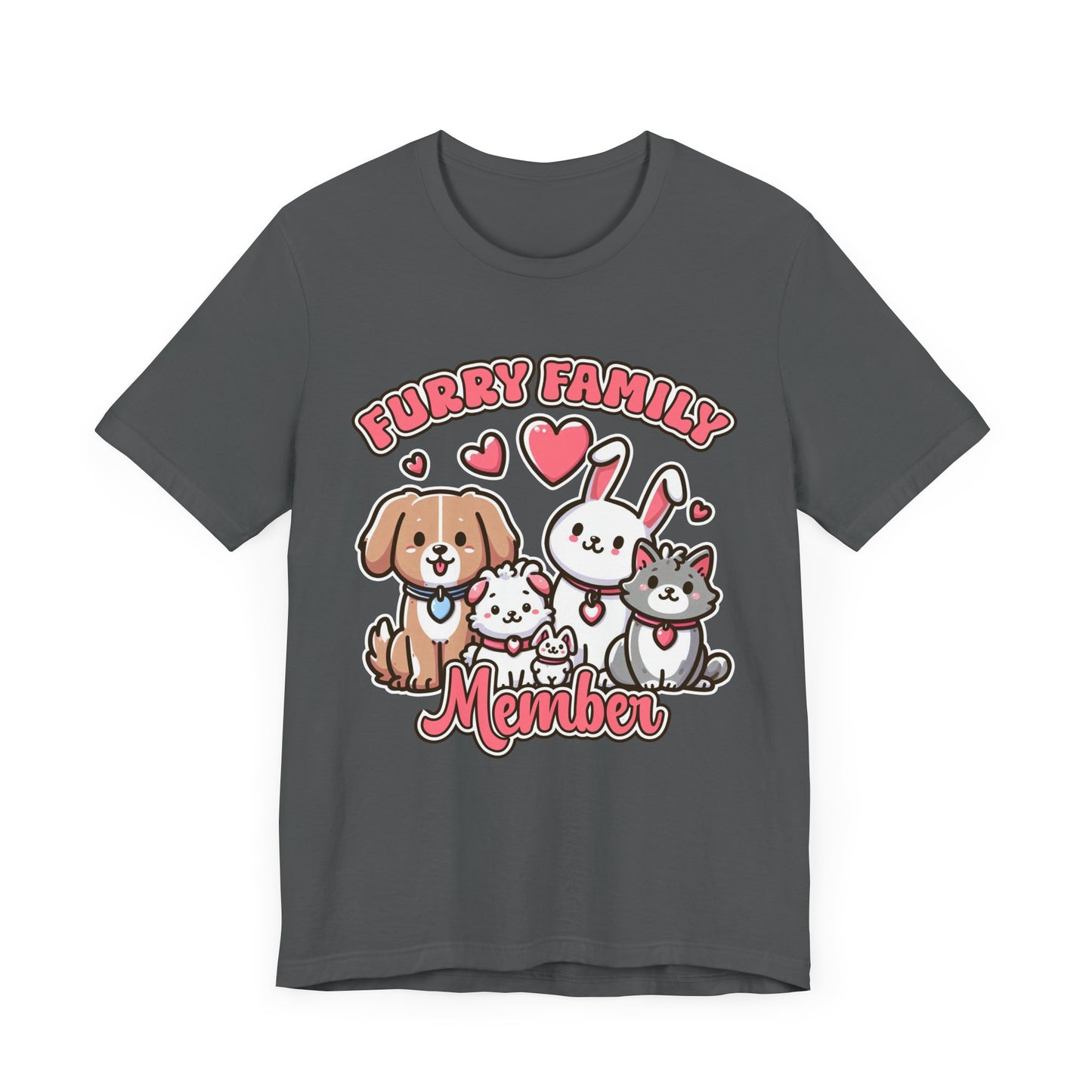 Furry Family Member | Group of Pets Graphic T-Shirt