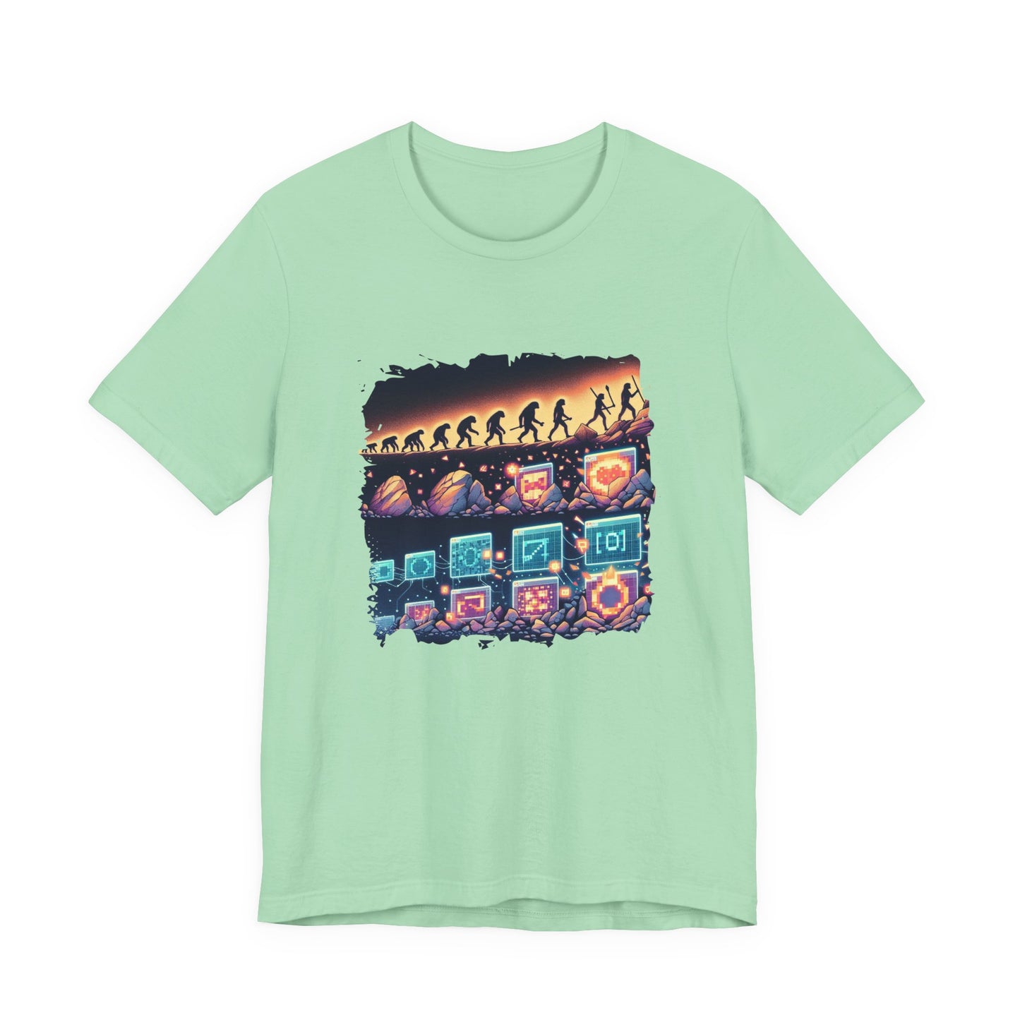 Cave Art to NFTs: The Evolution of Creativity Tshirt