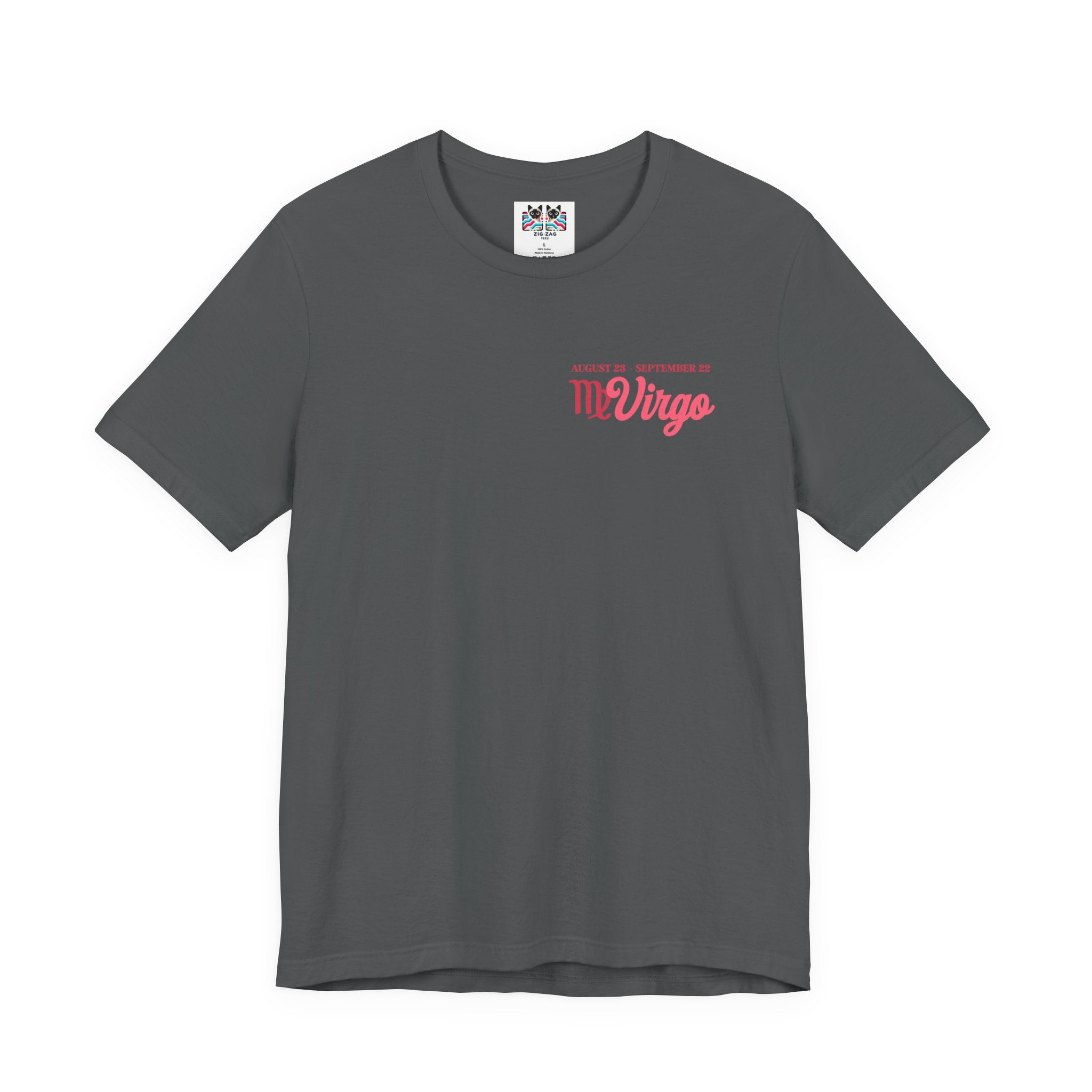 Virgo Zodiac Lady T-Shirt – Analytical Mind Caring Heart Astrological Wheel