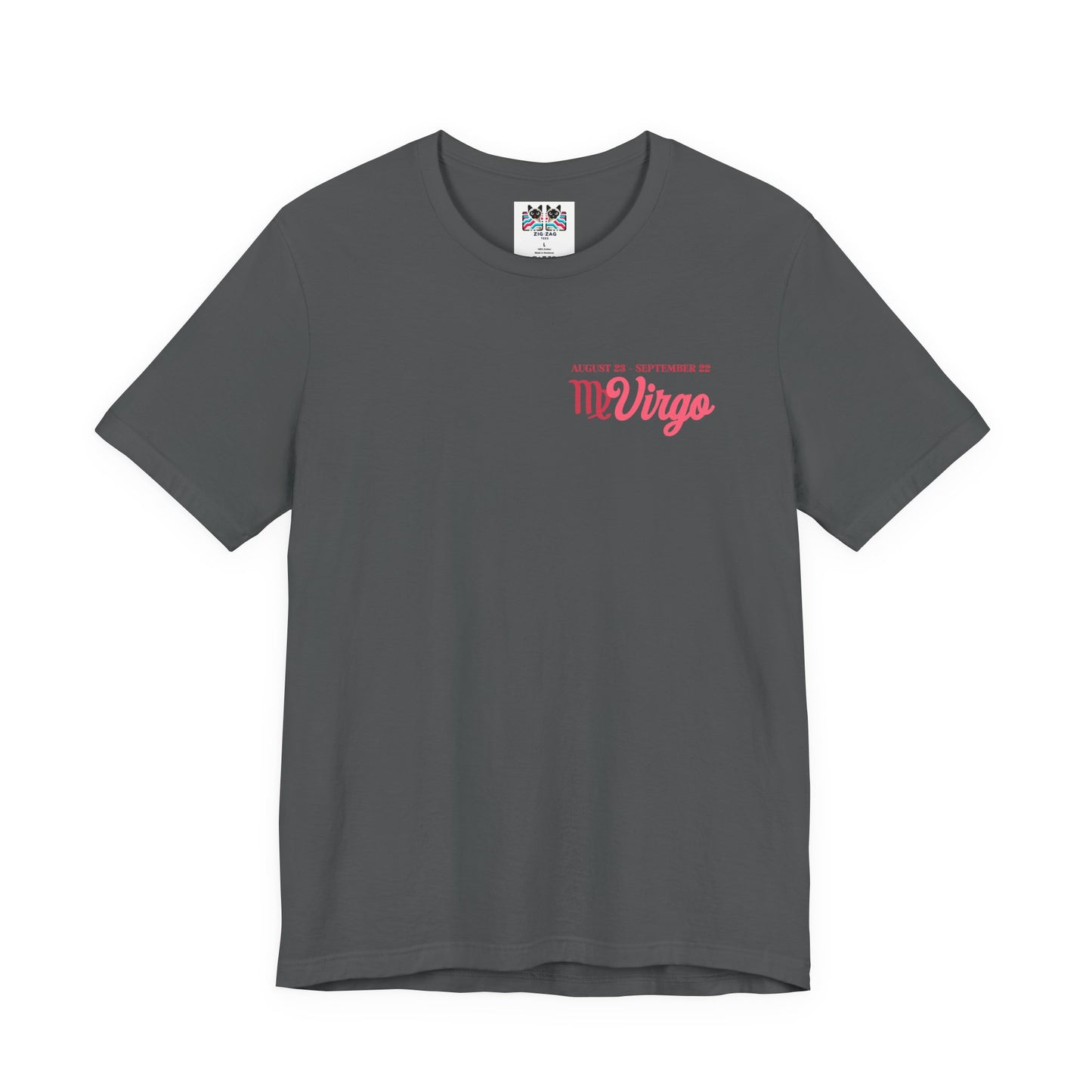 Virgo Zodiac Lady T-Shirt – Analytical Mind Caring Heart Astrological Wheel