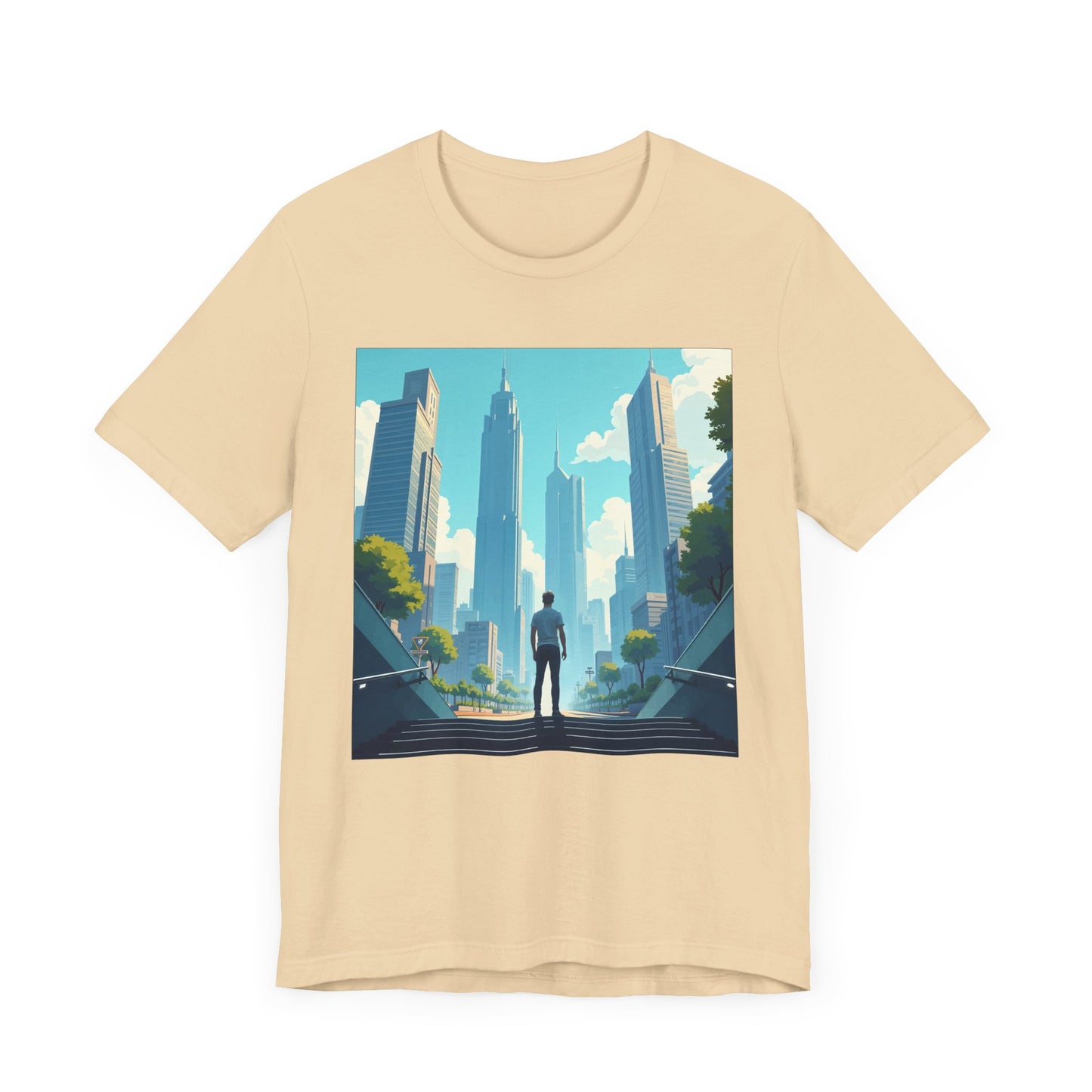 Subways and Skylines Urban Dream Graphic Tee for Big City Thinkers Who See Beauty in Buildings Movement and the Buzz of the Metro