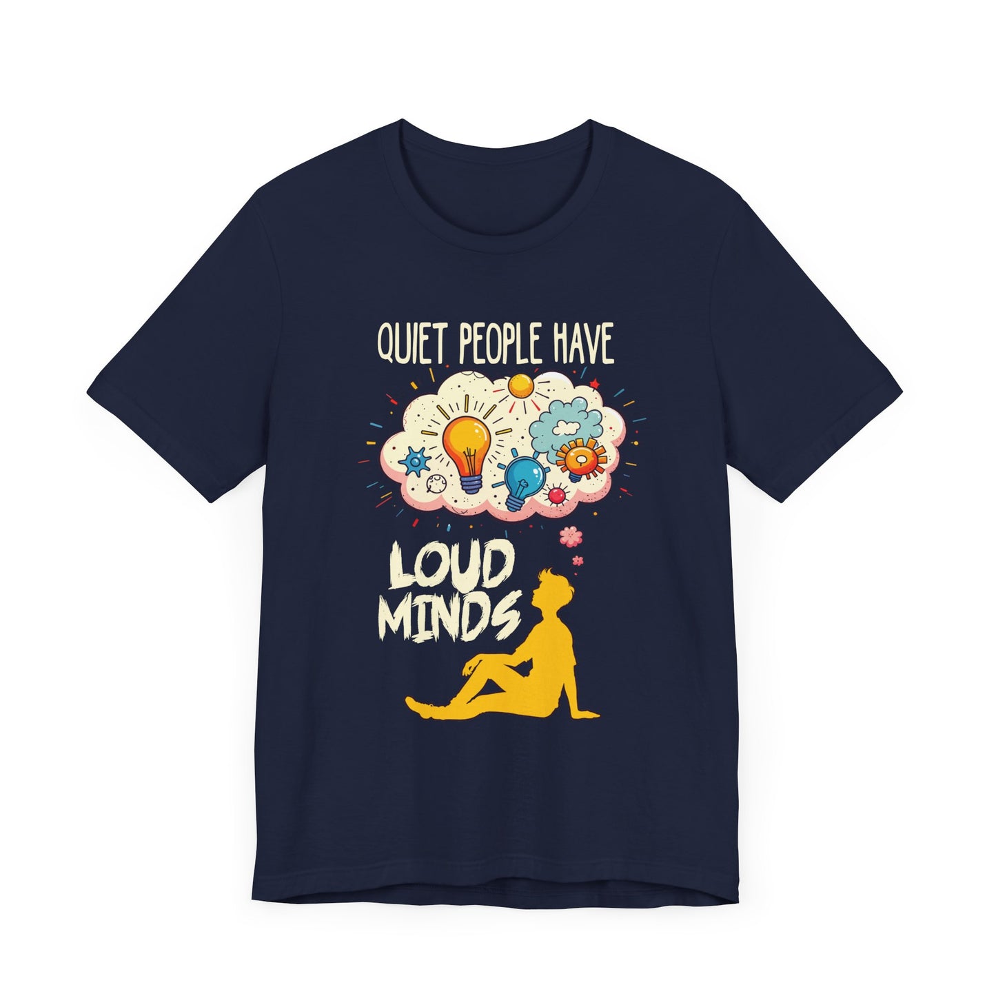 Quiet People Have Loud Minds Tee, Introvert Quote Shirt, Thoughtful Soul Graphic Tee, Depth Over Volume Top, Inner World Gift