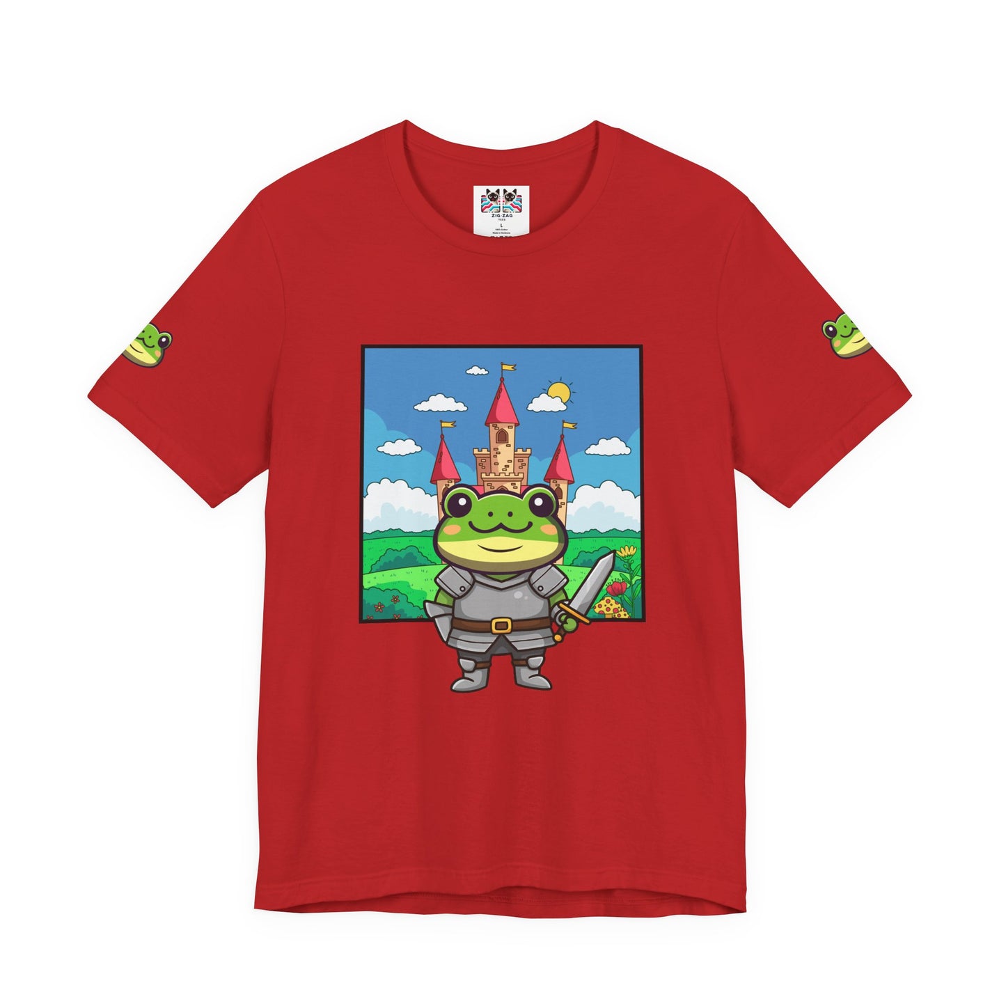 Knight Frog Castle T-Shirt – Cute Frog Knight Medieval Fantasy Graphic Tee
