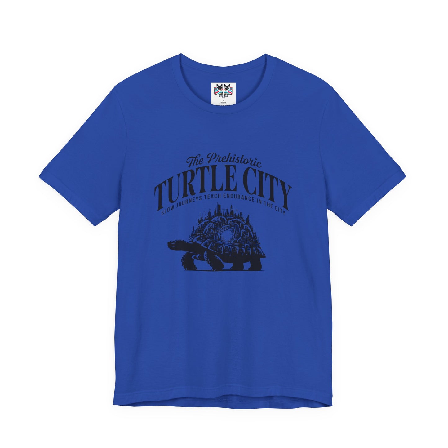 The Prehistoric Turtle City Tshirt – Slow Journeys Teach Endurance