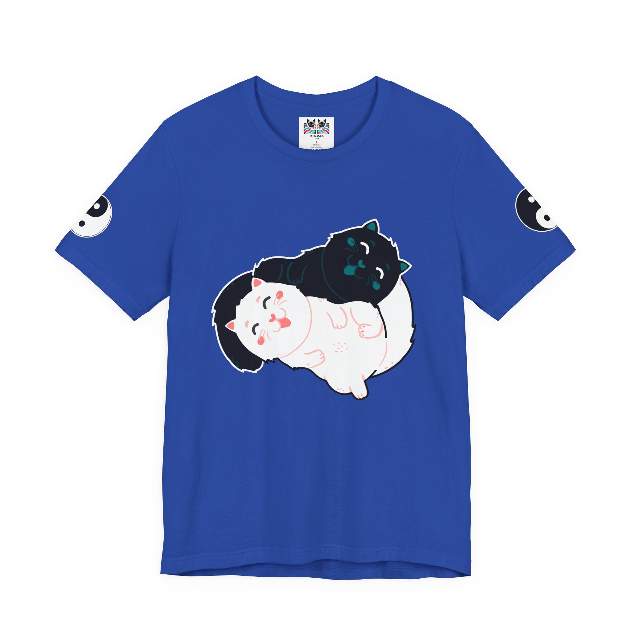 Yin Yang Cats T-Shirt – Black and White Cat Balance Harmony Graphic Tee