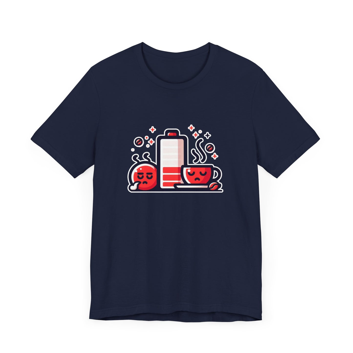 Low Battery | Need Coffee Graphic T-Shirt