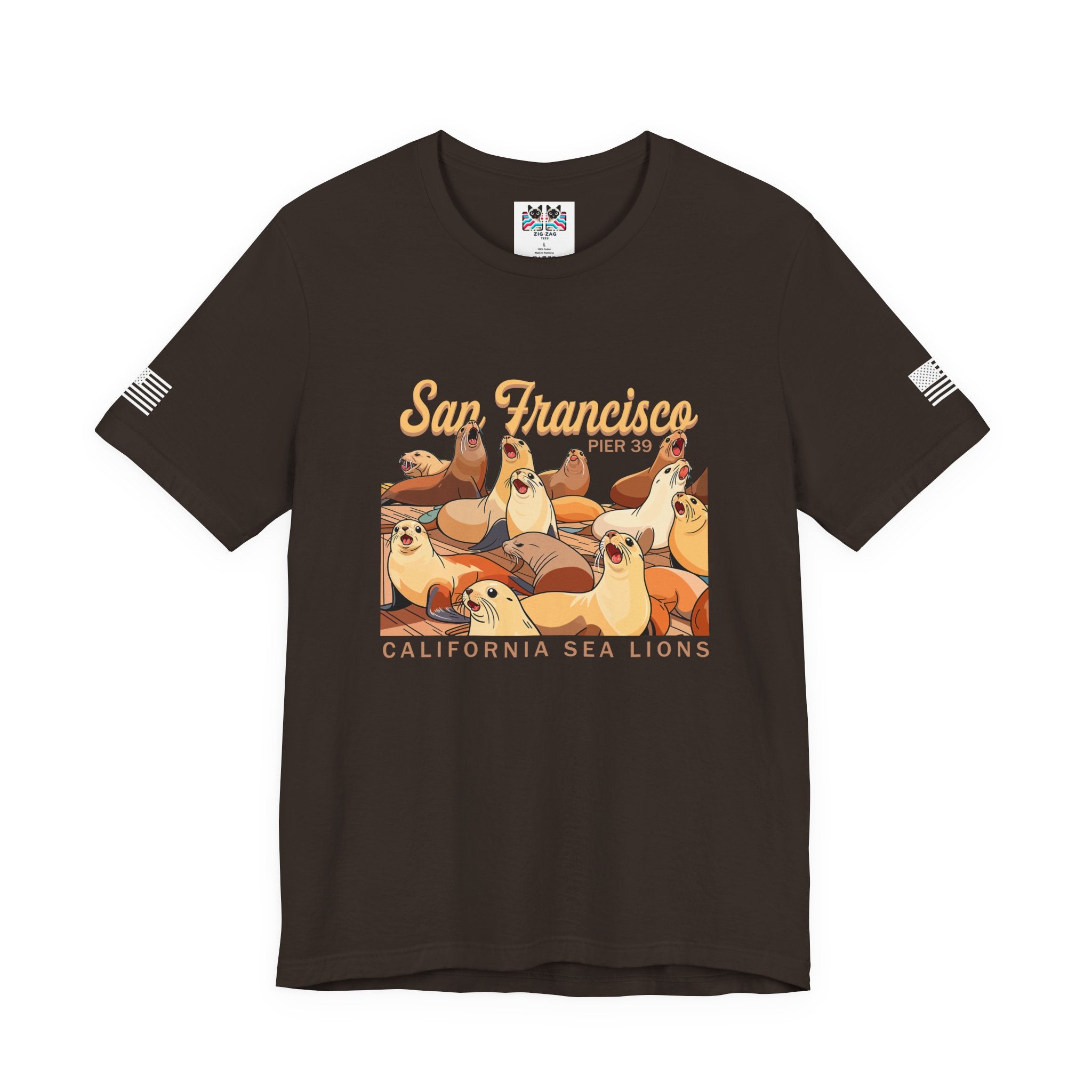 San Francisco Pier 39 California Sea Lions T-Shirt – SF Souvenir Graphic Tee