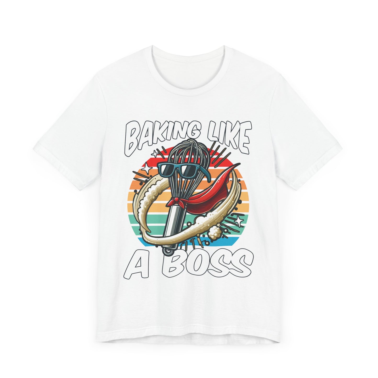 Bake Like a Boss | Whisk with Sunglasses Graphic T-Shirt