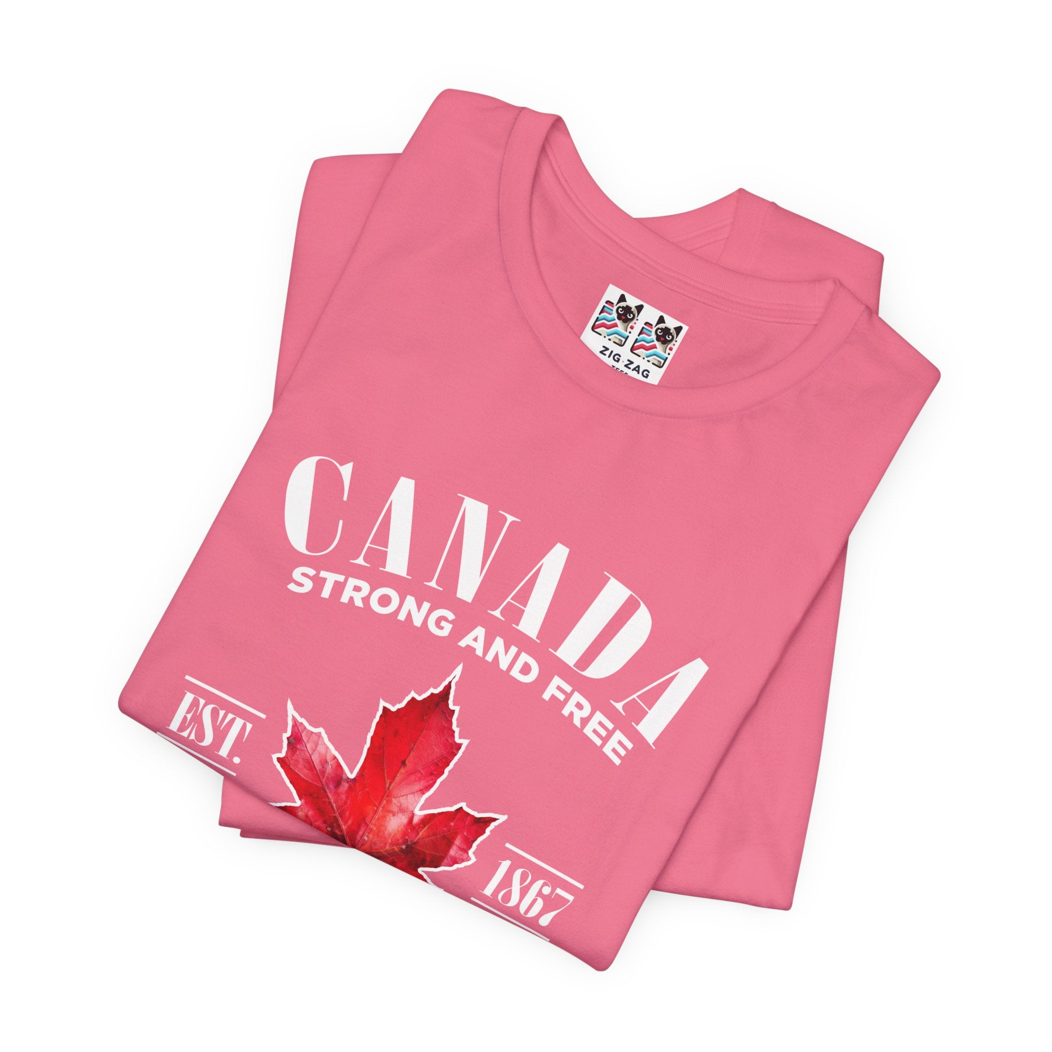 Custom T-Shirt - Canada Strong and Free True Maple Heritage T-Shirt