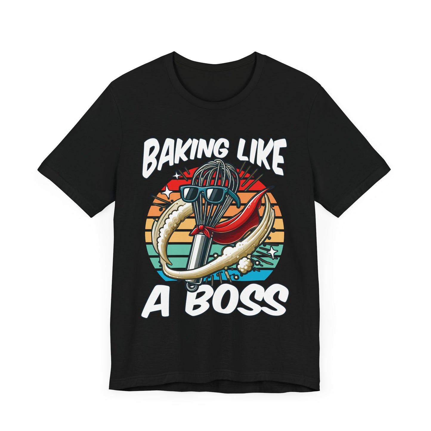 Bake Like a Boss | Whisk with Sunglasses Graphic T-Shirt