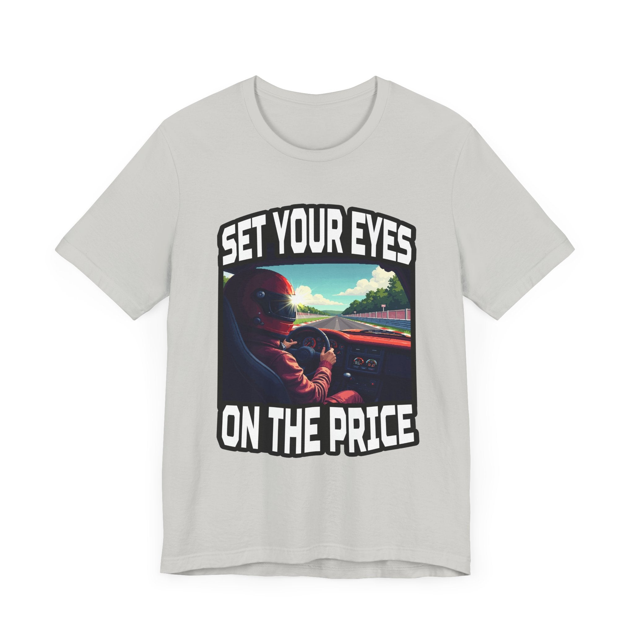 Helmet Visor POV Tee, Racing Fan Graphic Shirt, Driver Perspective Tee, Speed Junkie Style, Motorsport Gift