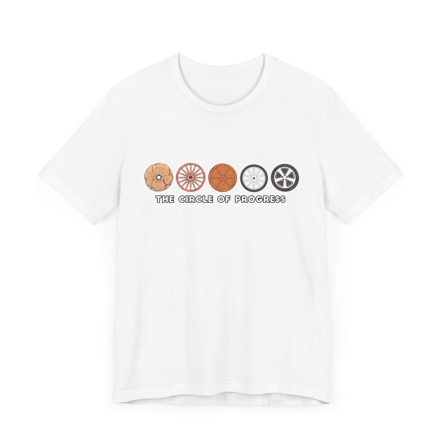 The Wheel of Progress | Evolution of the Wheel Graphic T-Shirt
