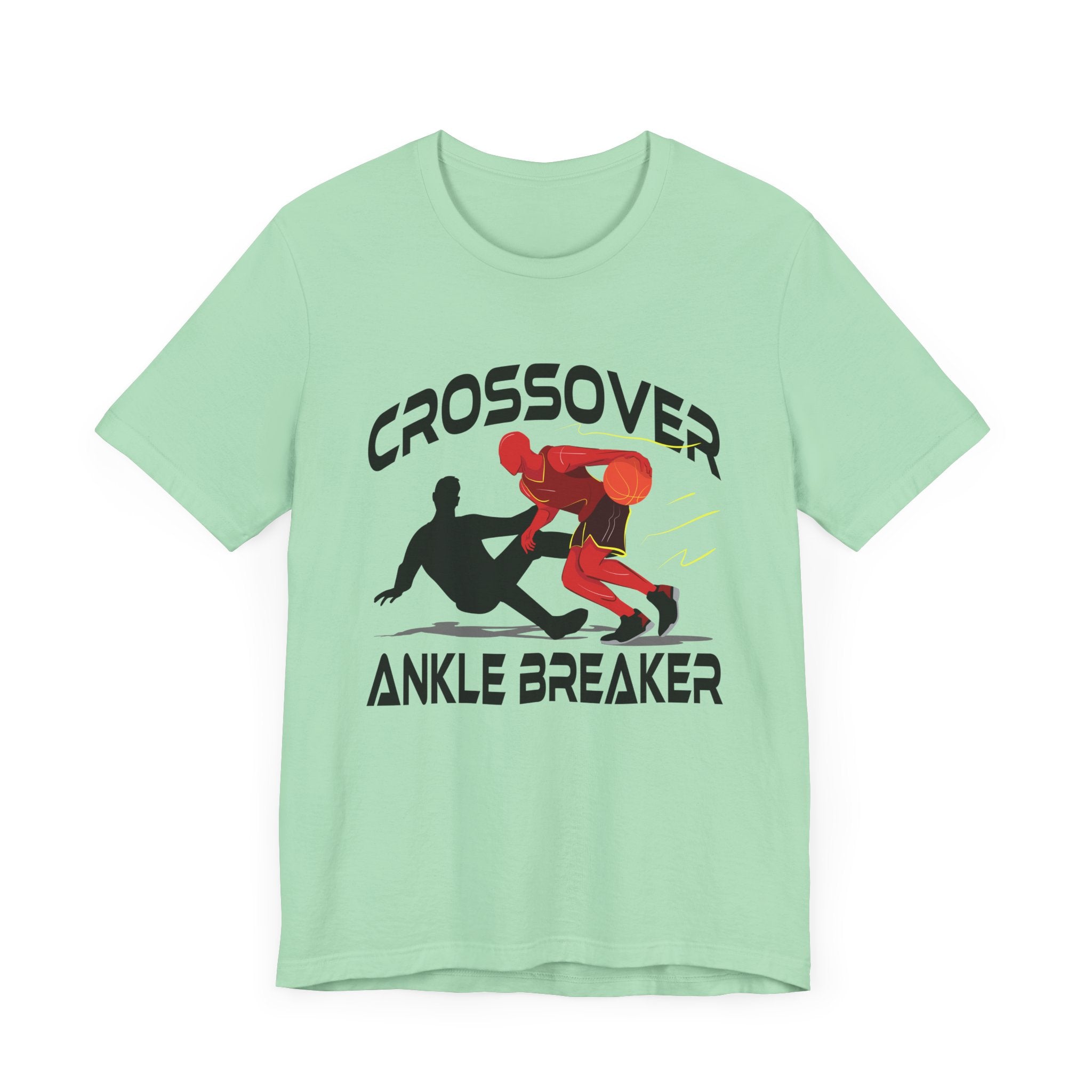 Crossover Ankle Breaker Shirt, Basketball Motion Graphic Tee, Fast Break Dribble T Shirt, Sports Highlight Apparel, Court Domination Top