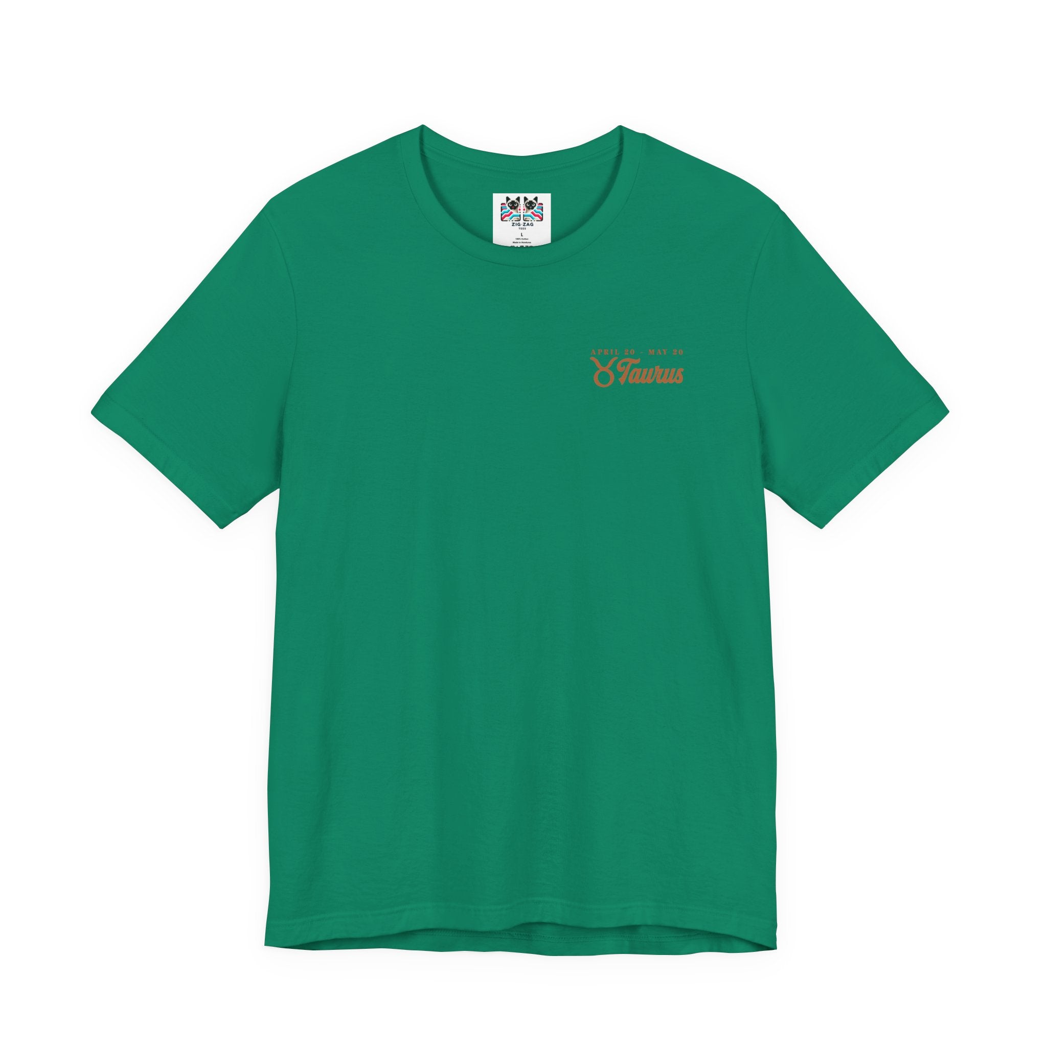 Taurus Zodiac T-Shirt – Patient as the Earth Persistent as the Seasons with astrological wheel