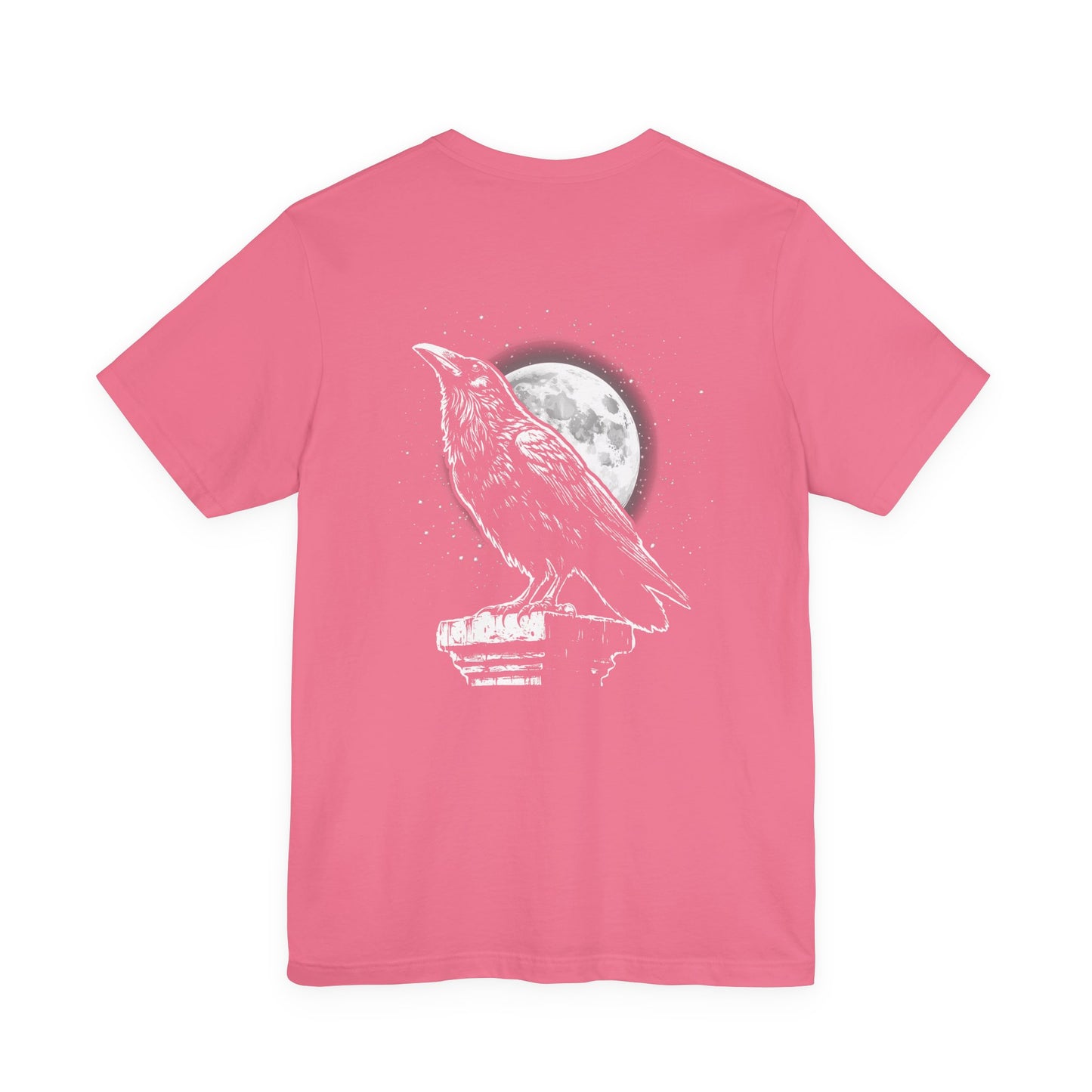 Moonlit Raven Tower Night Gothic T-Shirt