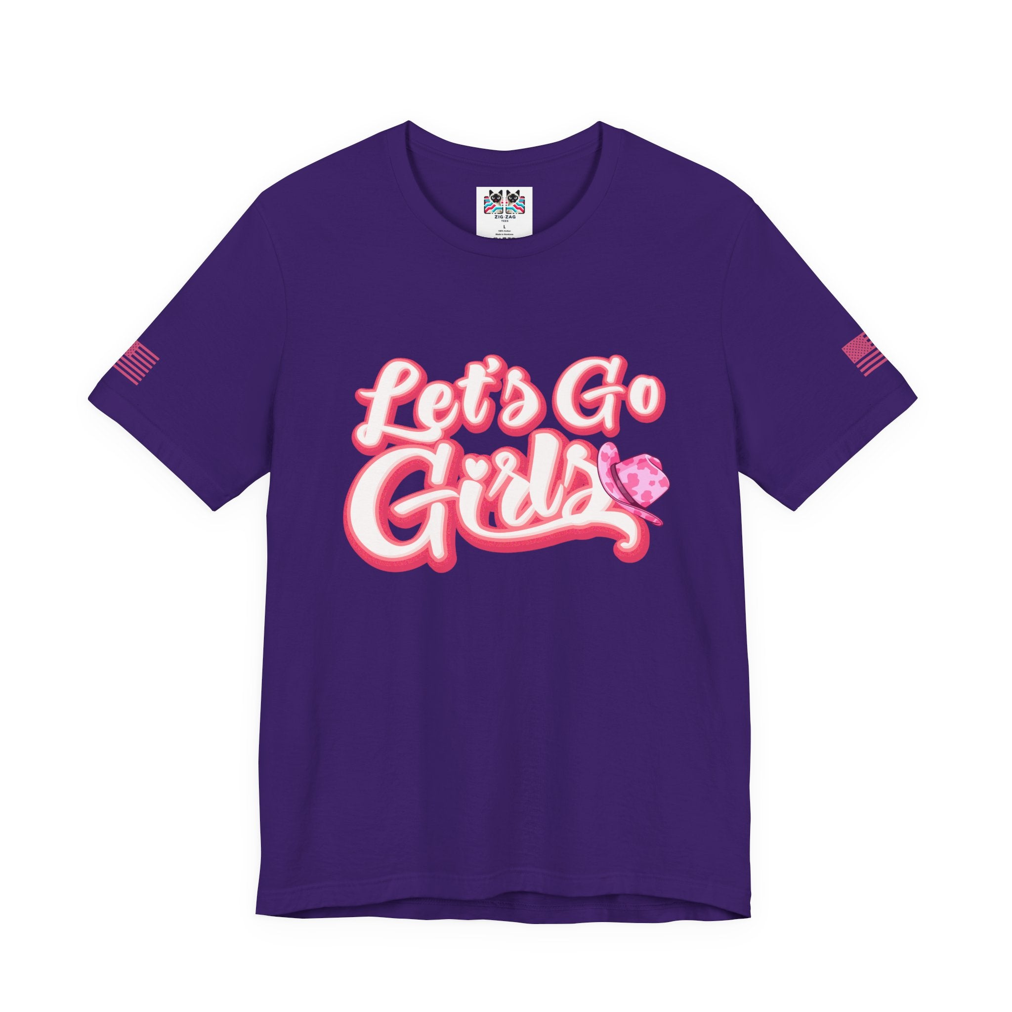 Let's Go Girls T-Shirt – Bold Retro Script Cowboy Hat Graphic Tee