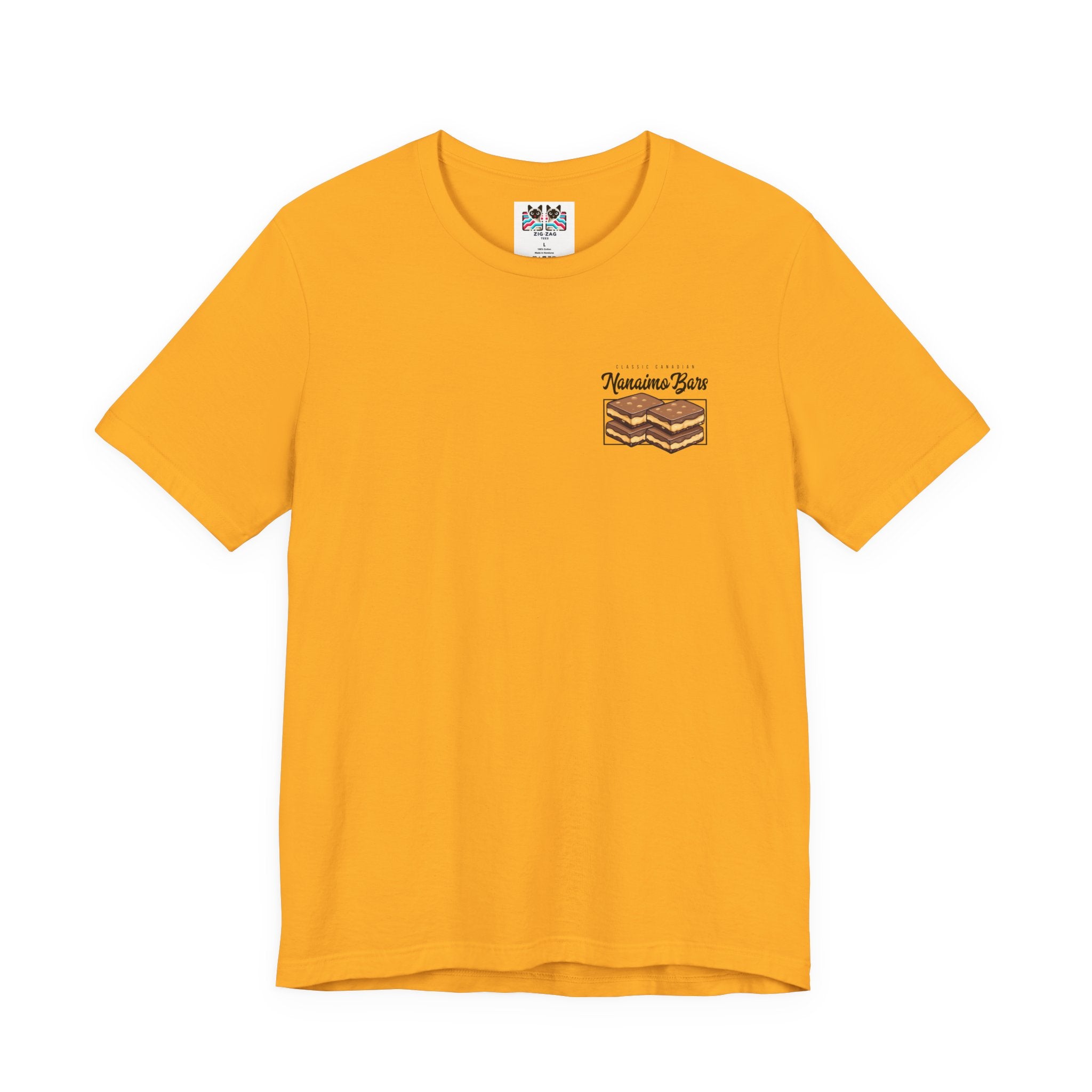 Classic Canadian Nanaimo Bars T-Shirt – Featuring Iconic Dessert & Ingredient Graphic