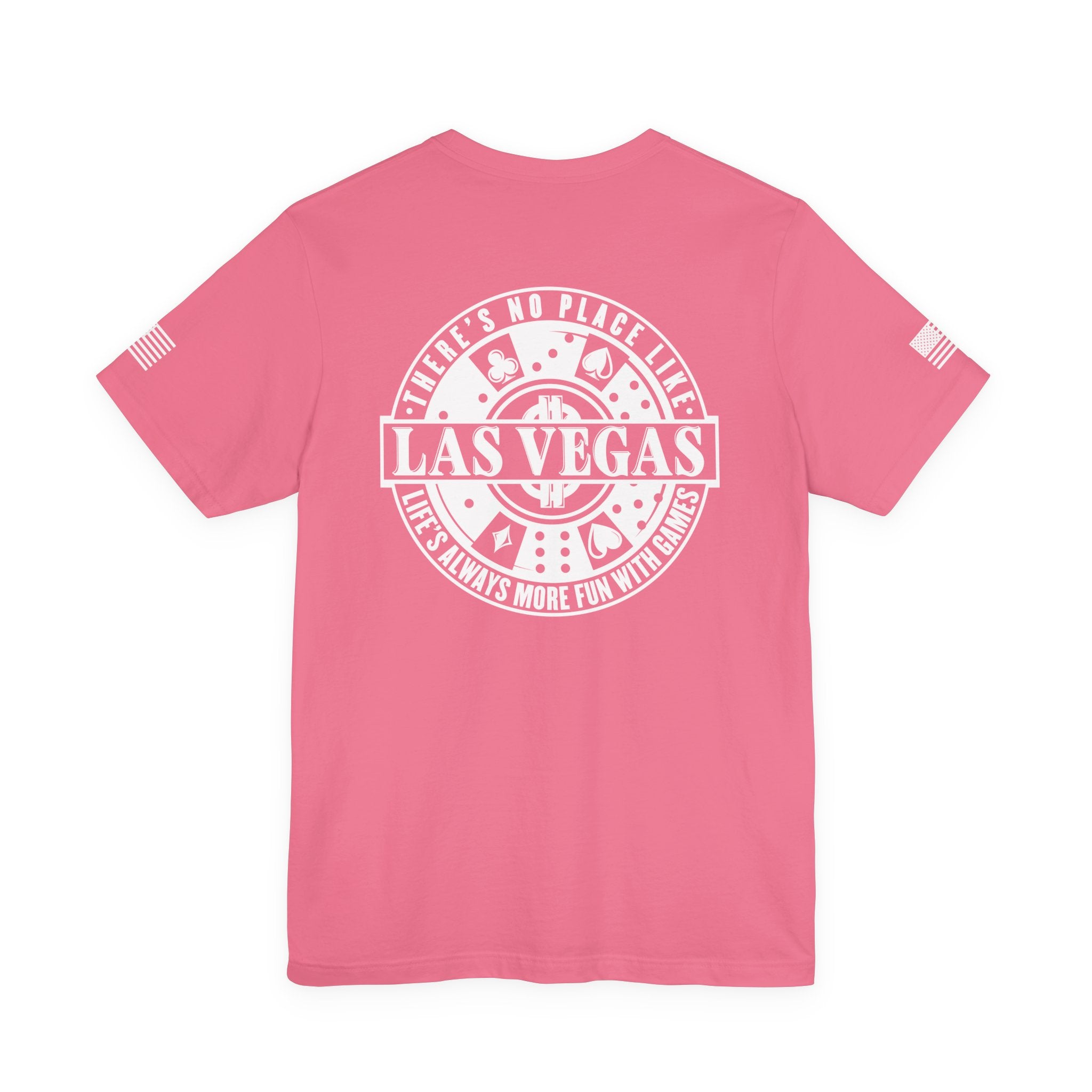 I'm Home Here in Las Vegas Front & Back T-Shirt – Poker Cards Casino Royal Flush Tee