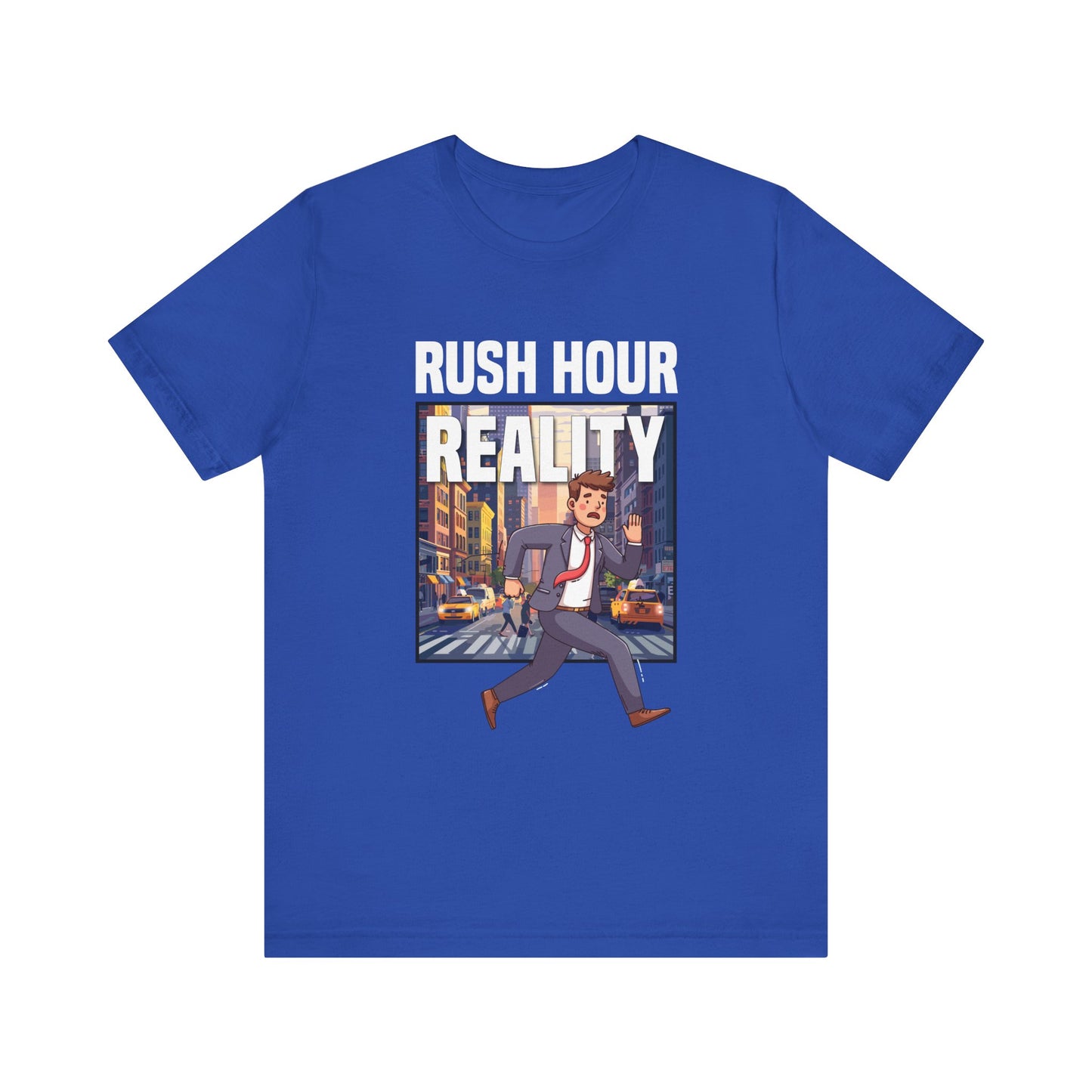 Rush Hour Reality Urban Commute Graphic Tee for City Warriors Navigating Chaos Hustle and Subway Stops Like Daily Champions