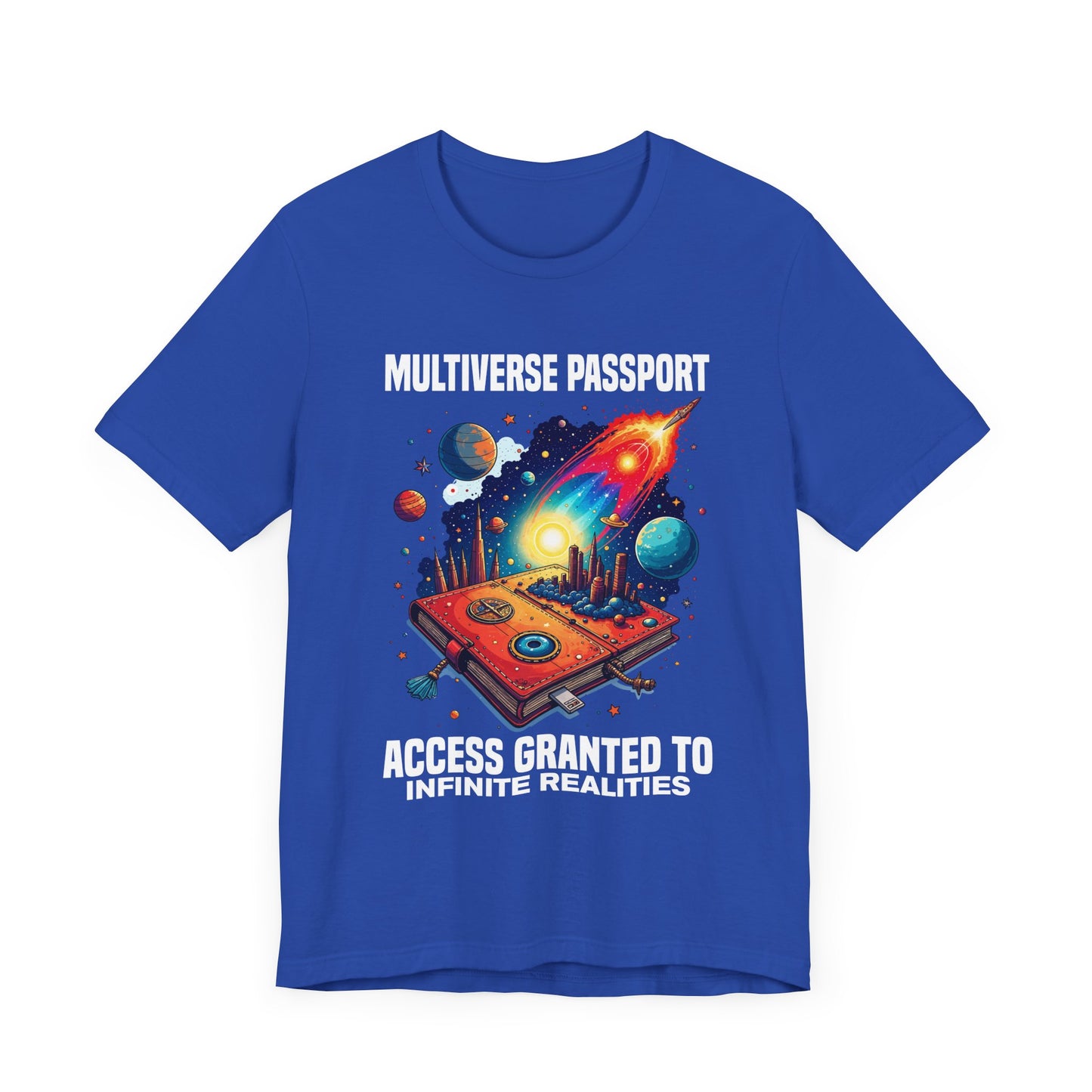 Multiverse Passport Tee, Sci-Fi Travel Shirt, Alternate Reality Graphic Tee, Universe Hopper Top, Quantum Nerd Gift