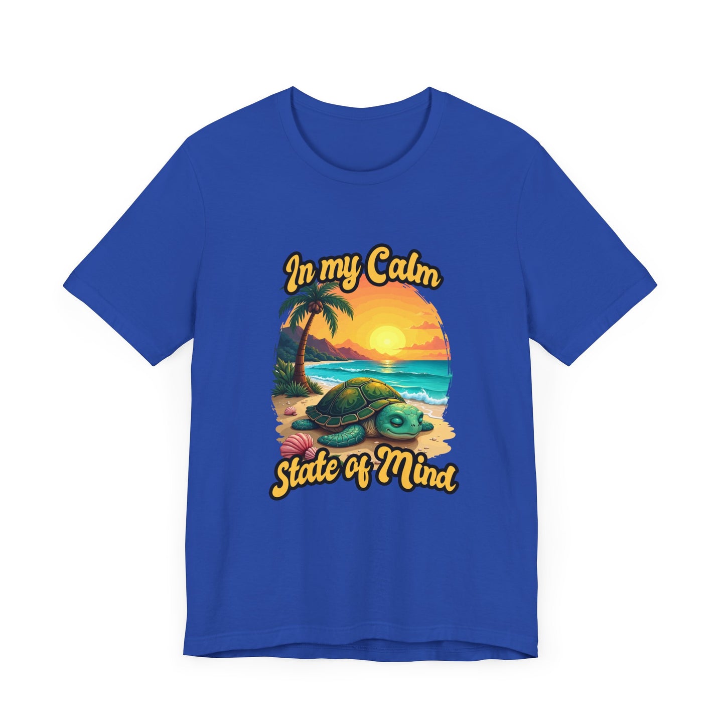 In My Calm State of Mind – Peaceful Tortoise Beach Sunset Graphic T-Shirt