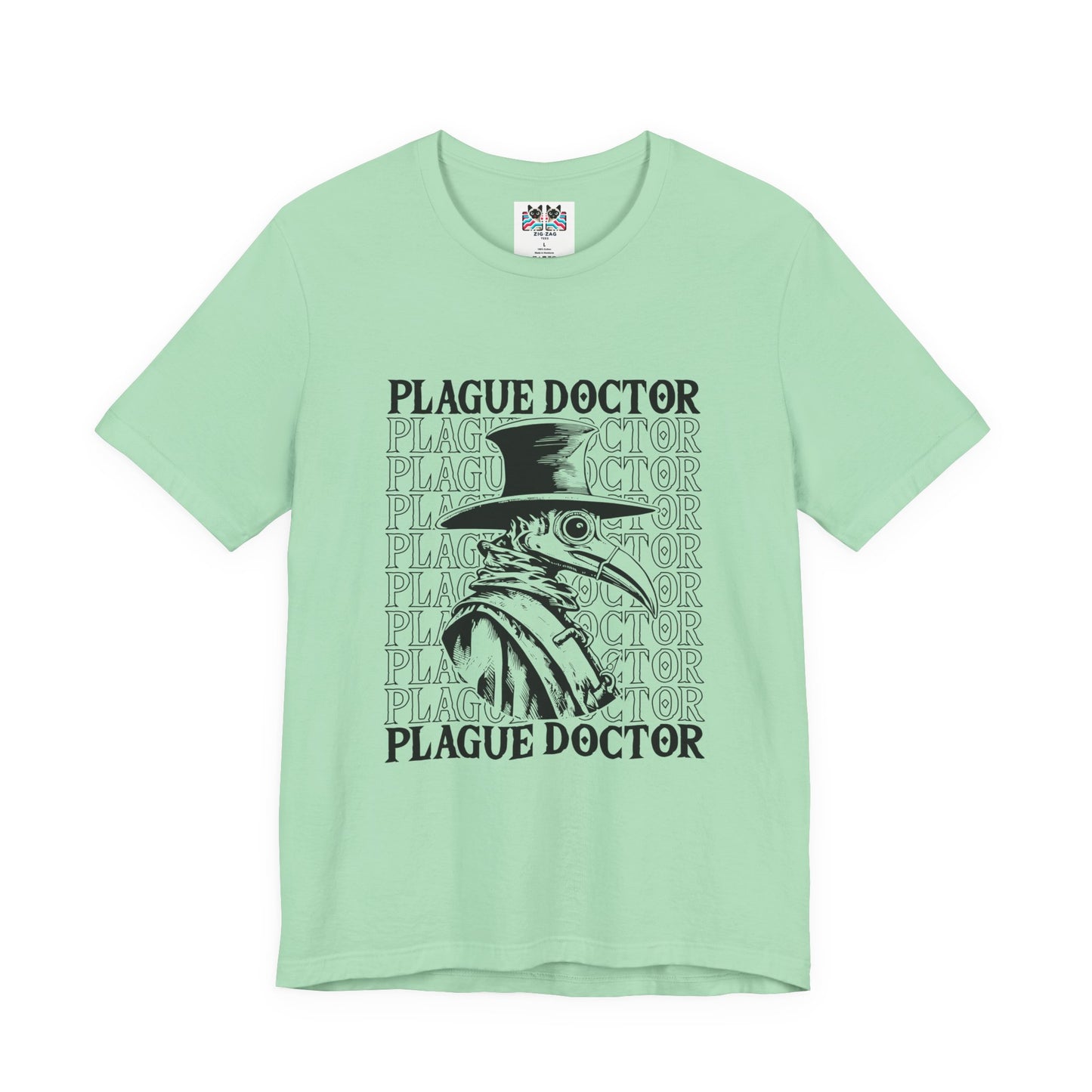 Plague Doctor Beaked Mask Rats Horror T-Shirt