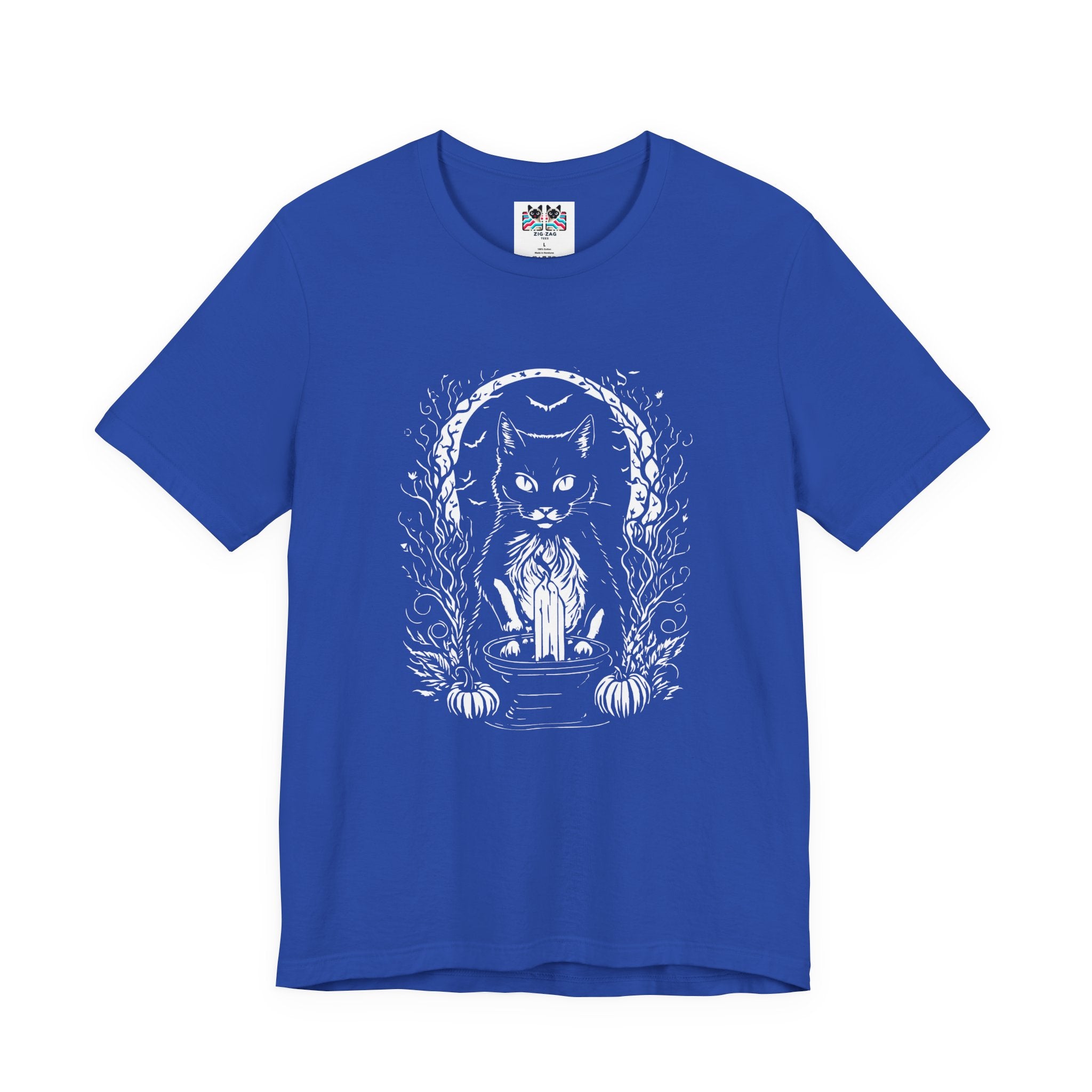 Witchy Black Cat Moon Candle Magic T-Shirt