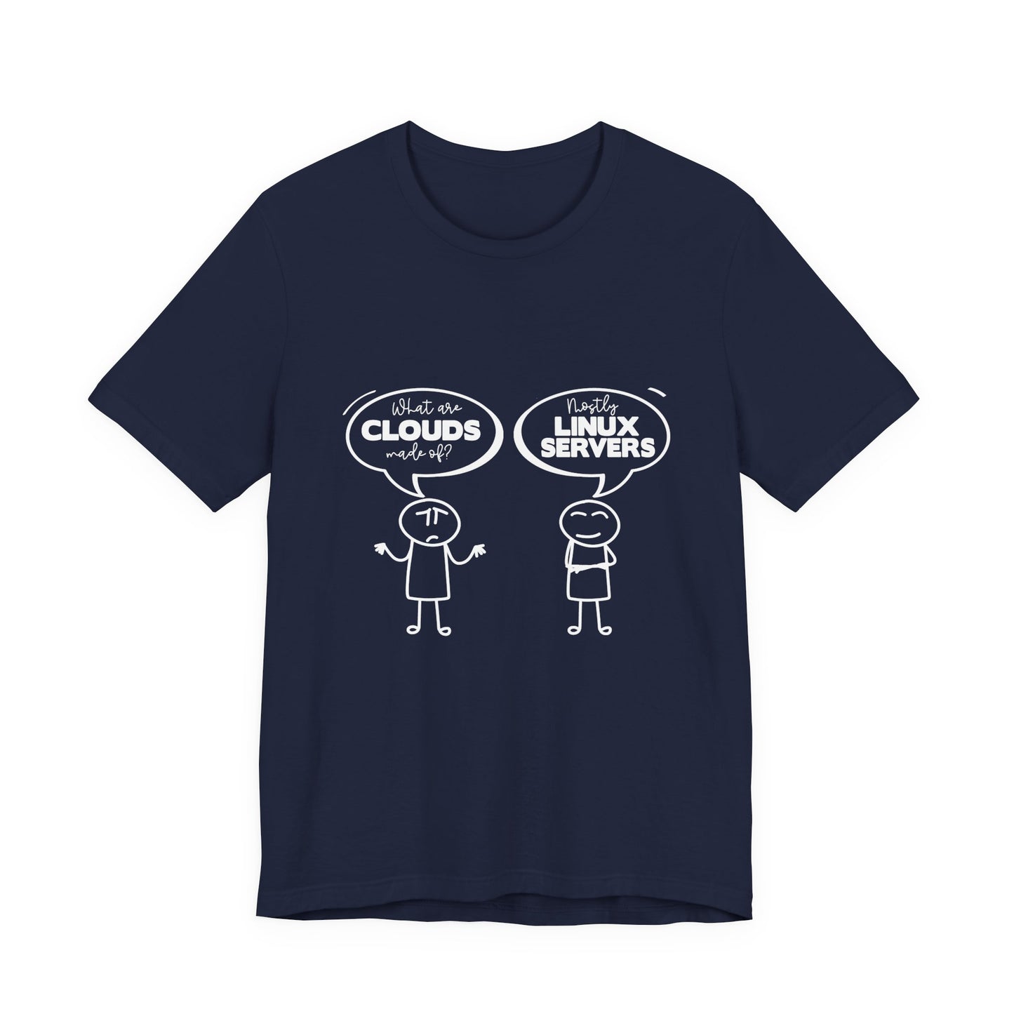 Mostly Linux Servers Funny Cloud T-Shirt