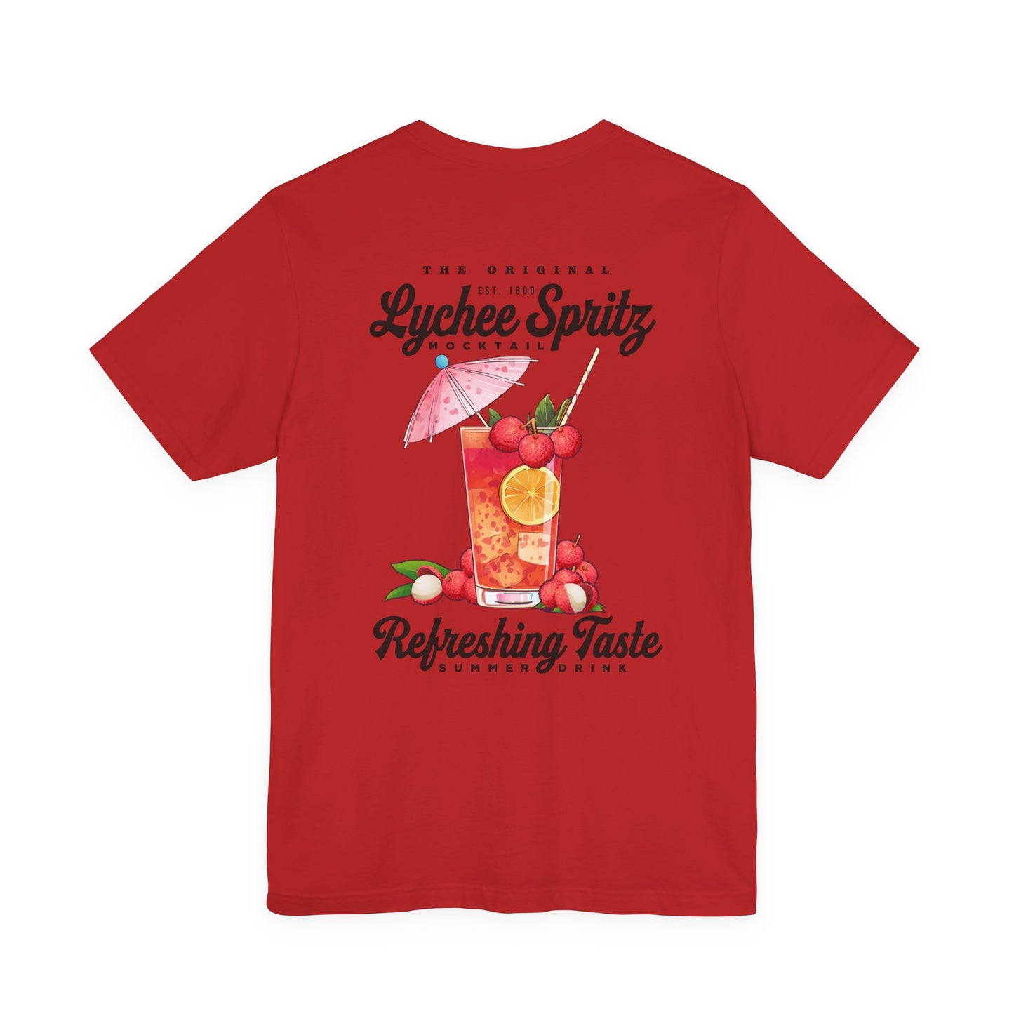 Lychee Spritz Mocktail T-Shirt – Featuring Refreshing Summer Drink Graphic