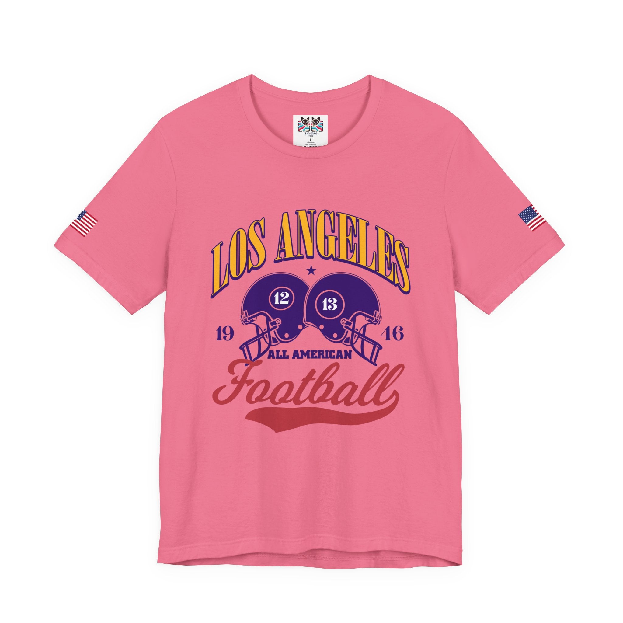 Los Angeles All American Football T-Shirt – Vintage 1946 Helmets Collegiate Graphic Tee