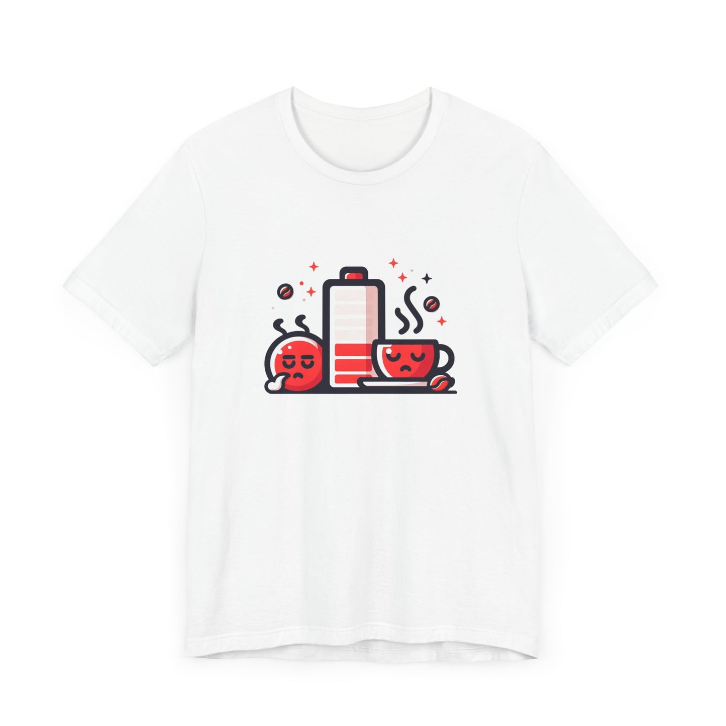 Low Battery | Need Coffee Graphic T-Shirt