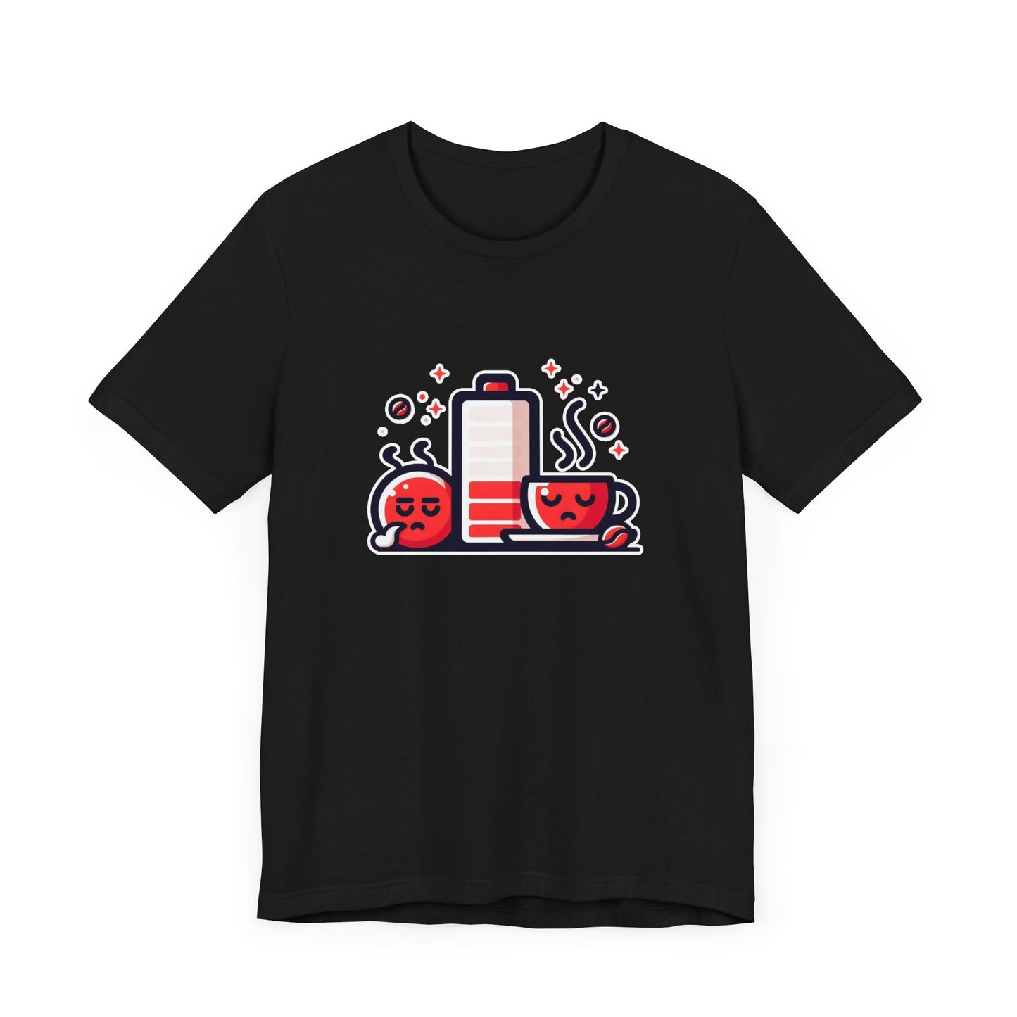 Low Battery | Need Coffee Graphic T-Shirt