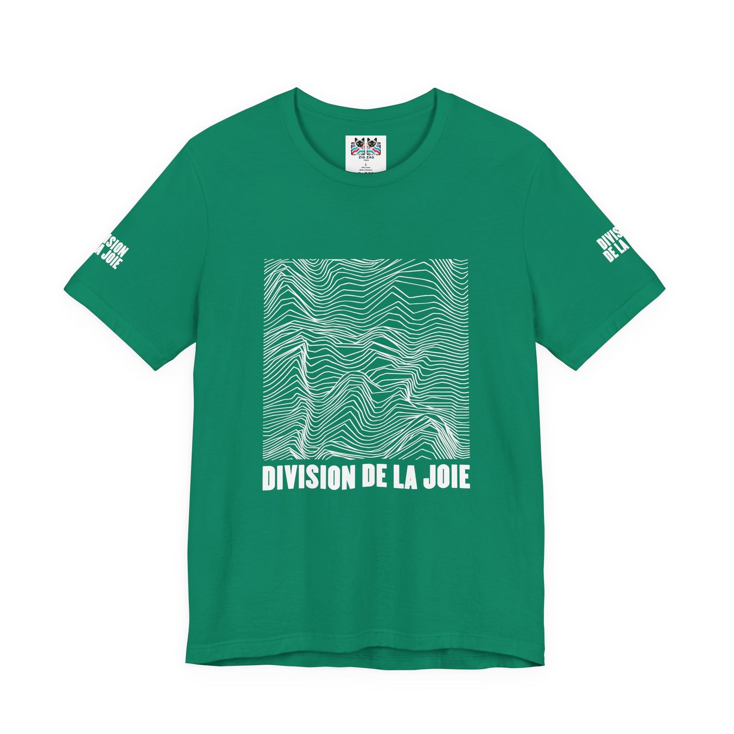 Division De La Joie T-Shirt – French Joy Division Wave Pattern Graphic Tee