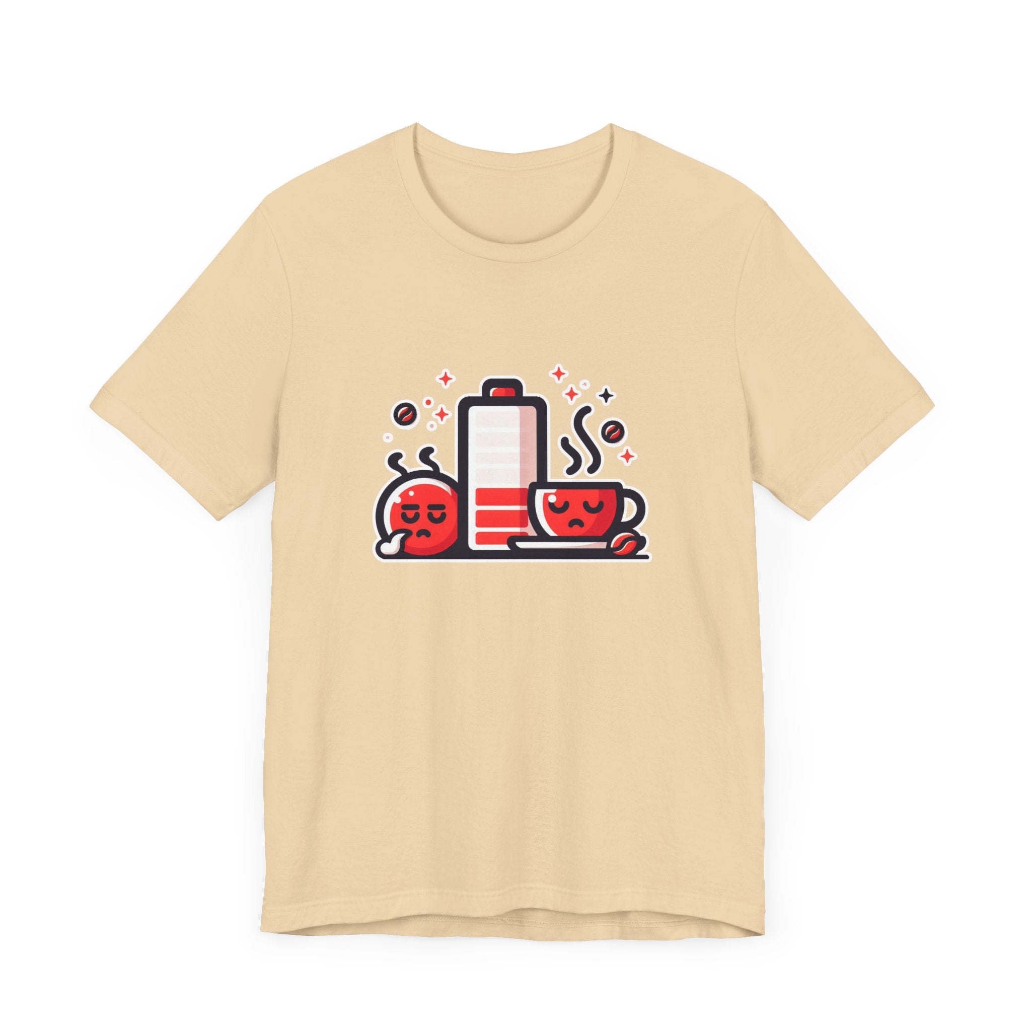 Low Battery | Need Coffee Graphic T-Shirt