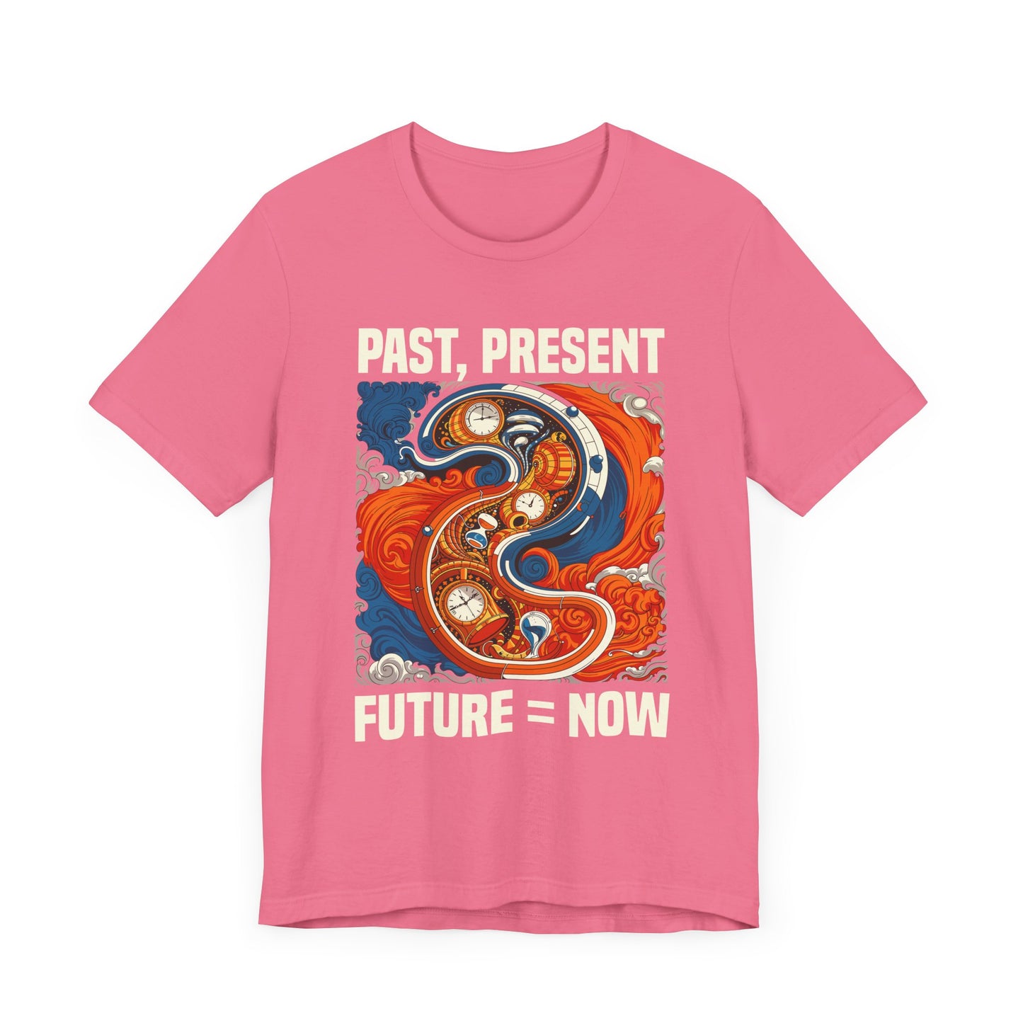 Past Present Future Equals Now Tee, Mindful Living Shirt, Time Awareness Graphic Tee, Wellness Thought Top, Zen Life Gift